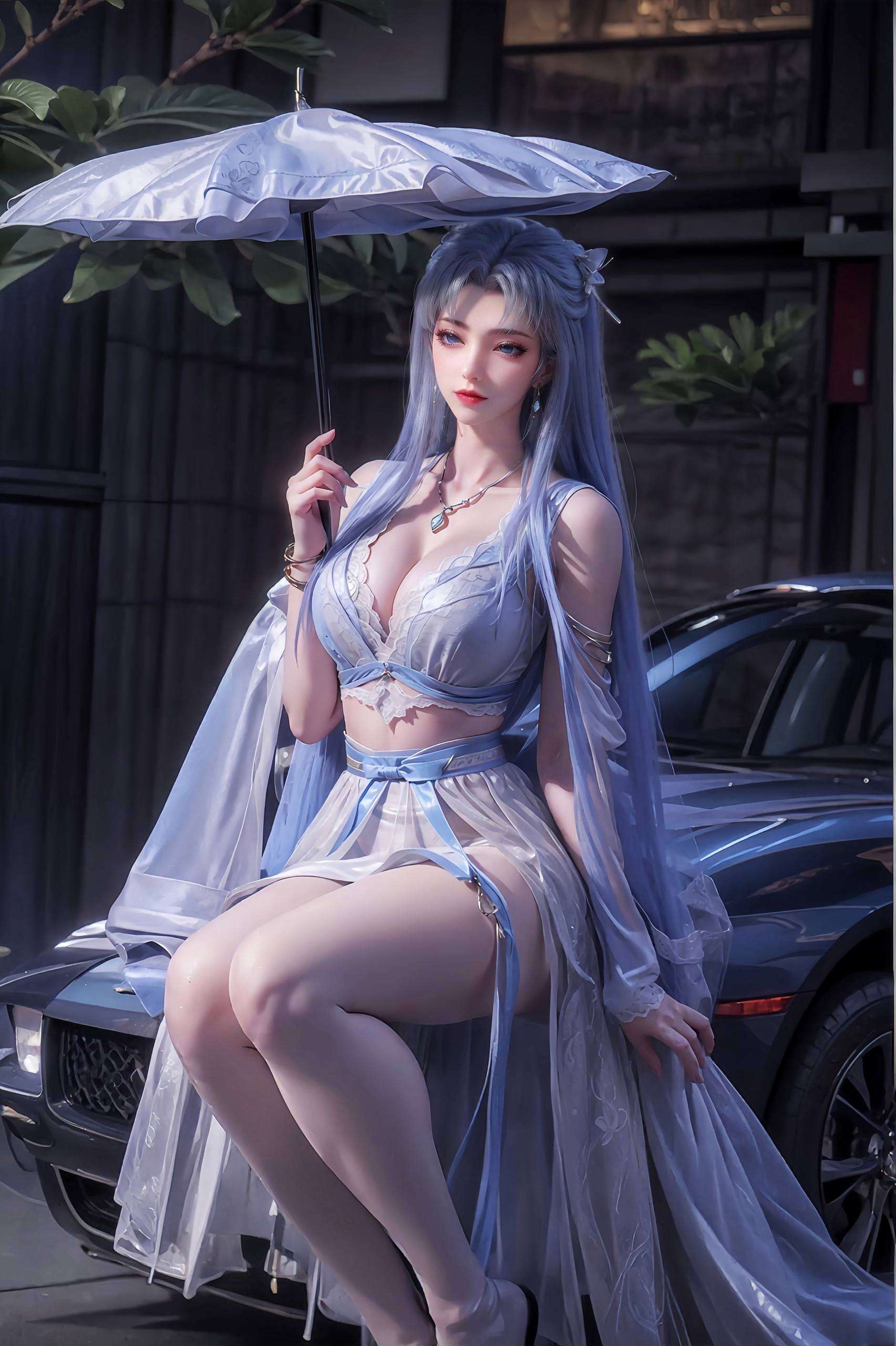 展现出玄幻世界的女战士风范；时而她笑容甜美她可是严肃与可爱的完美结合