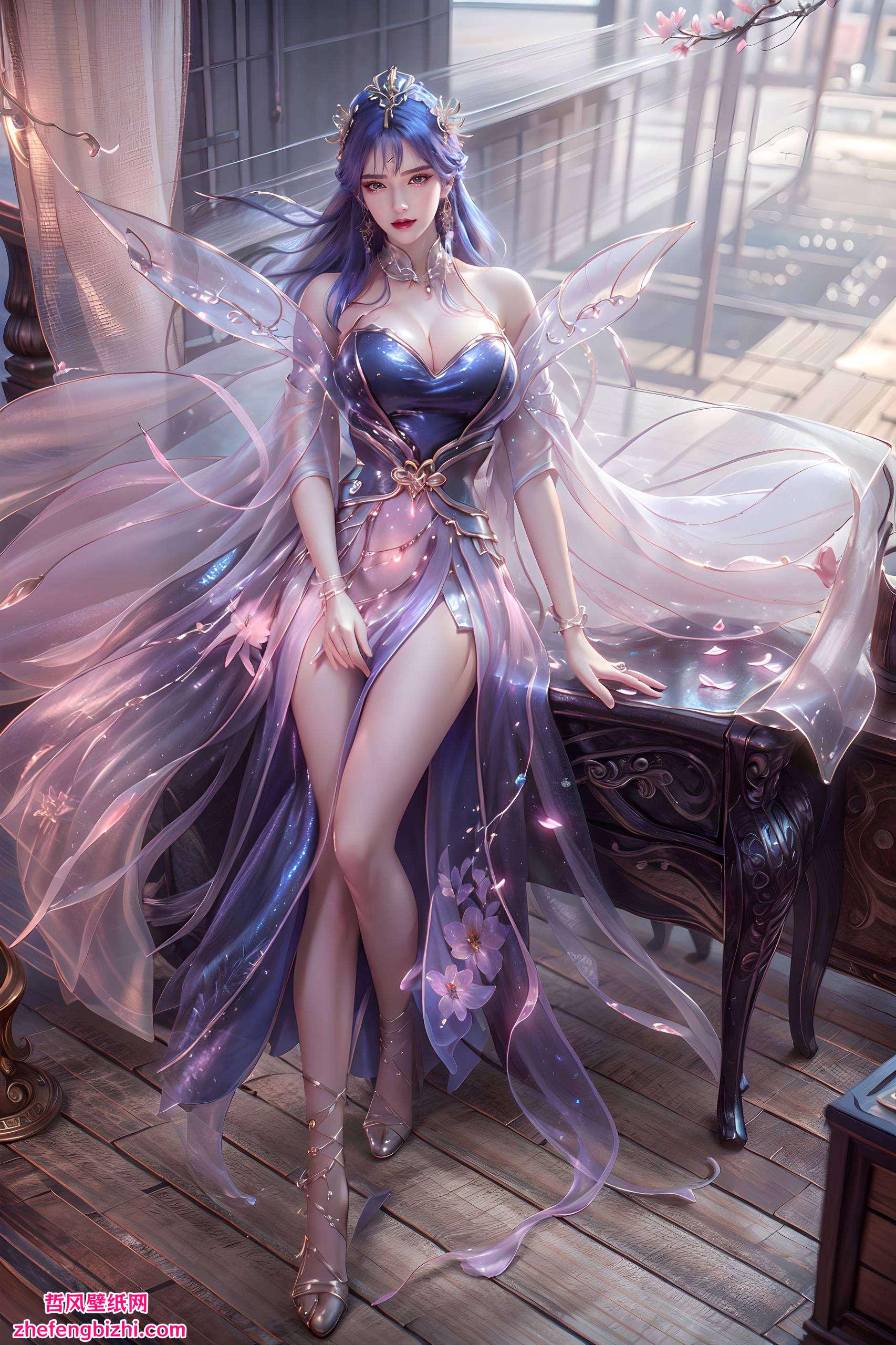 她英姿飒爽;换上轻衣穿上战甲