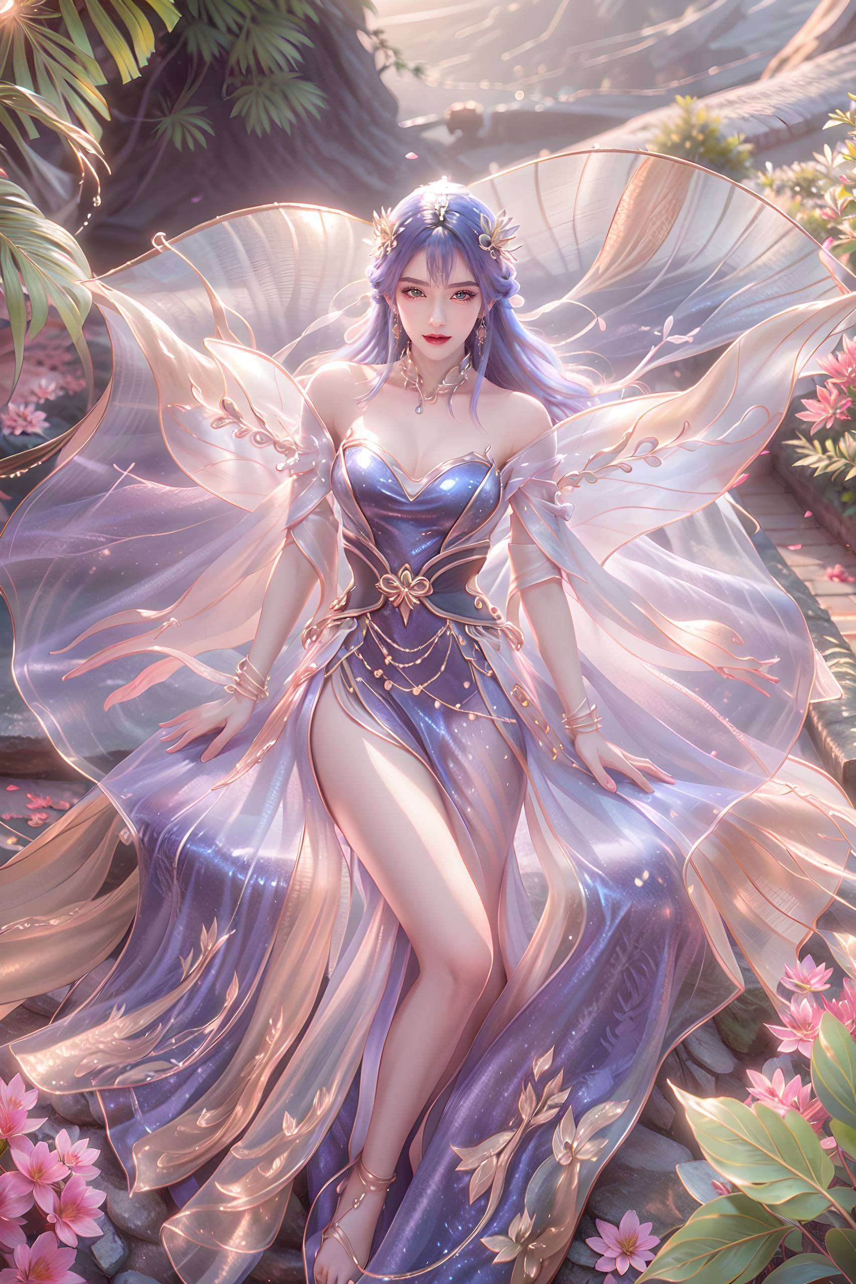 天穹姐姐的倩影成为了无数动漫迷心中的女神在这片绚丽的天穹之下