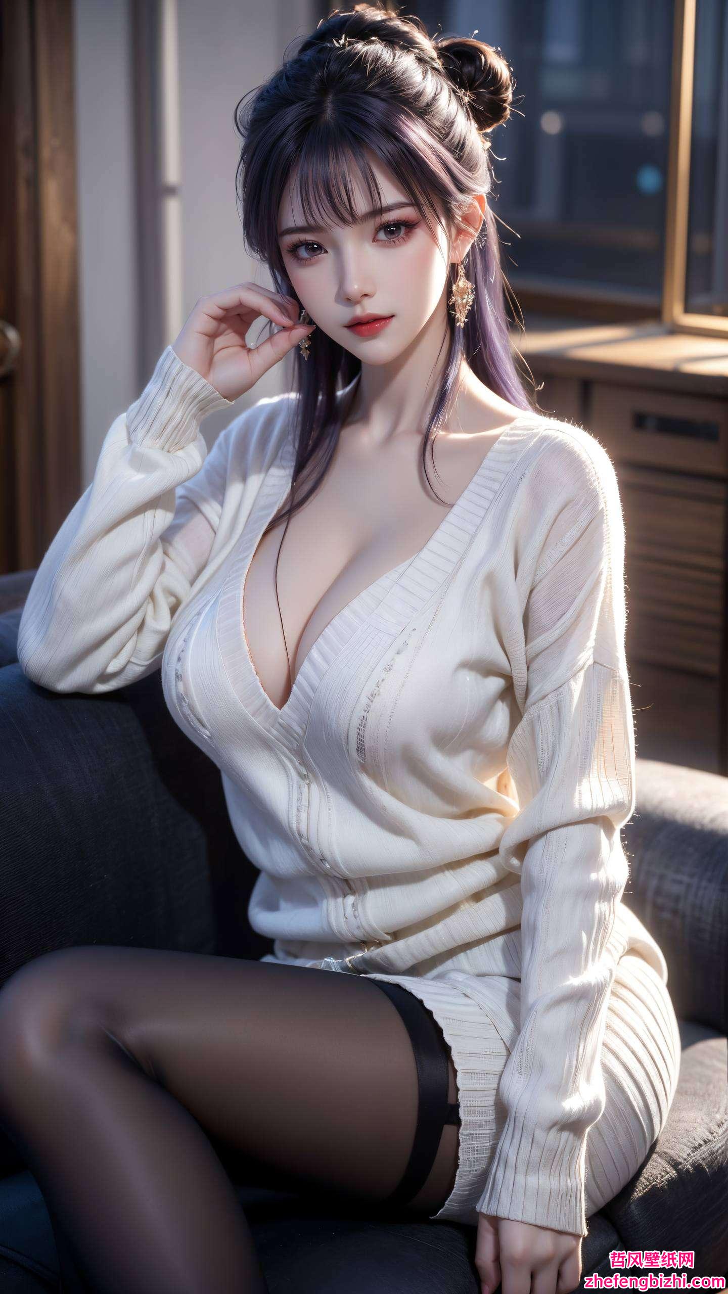 神图壁纸中的天穹长老在绚丽的天穹之下
