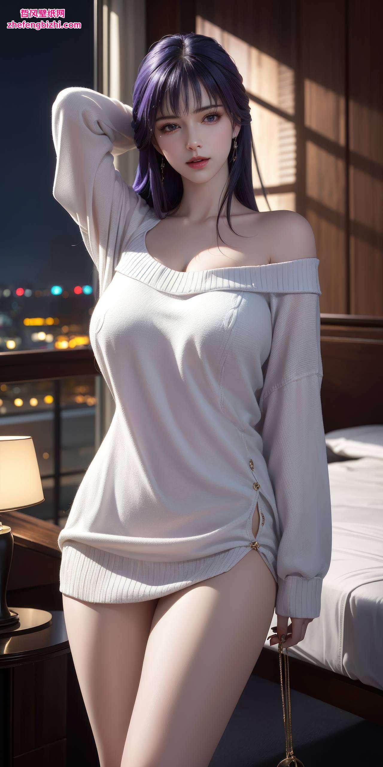 这些壁纸动漫美女们在画中漫步