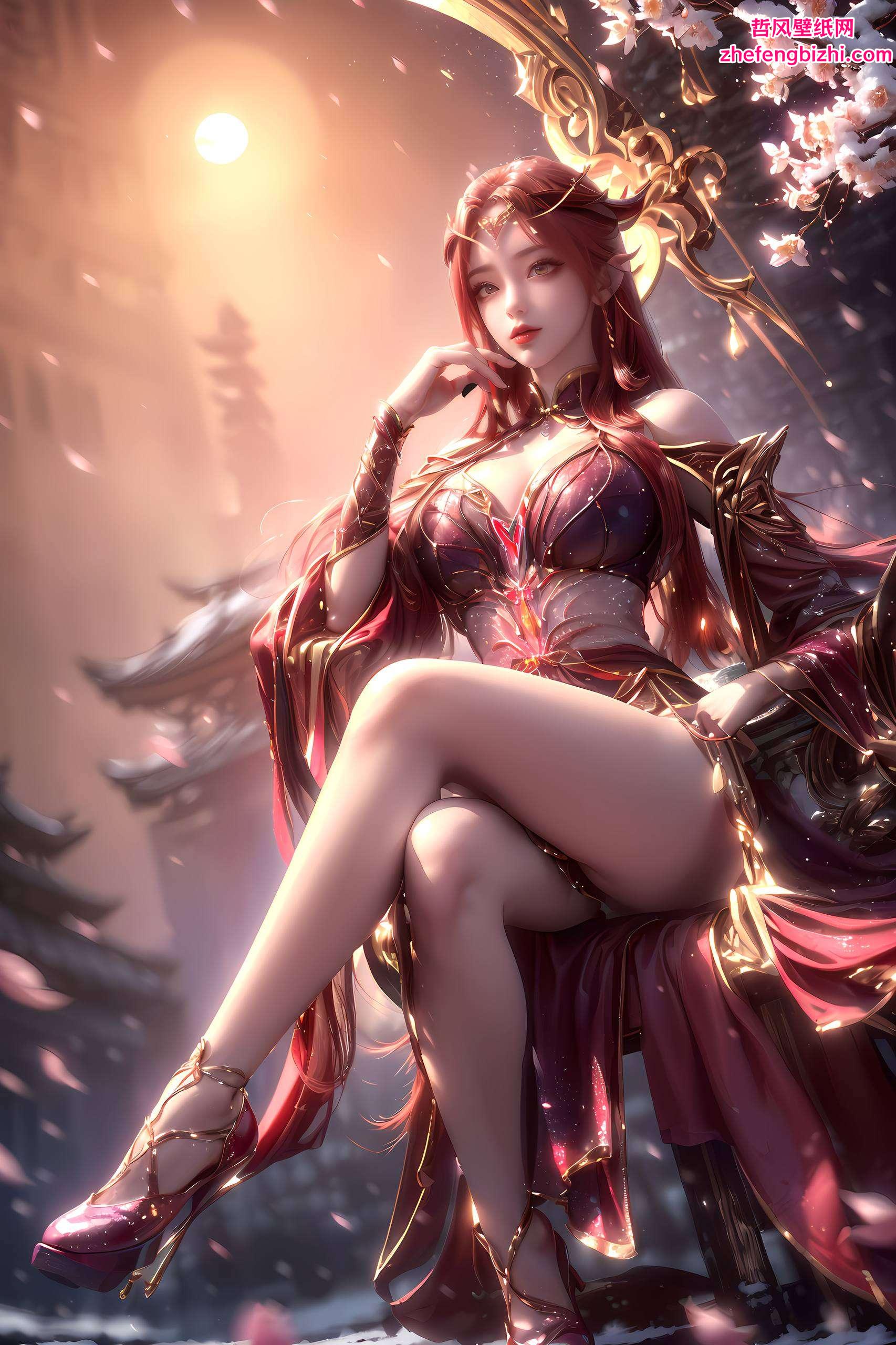 而她的壁纸这位妖夜女神