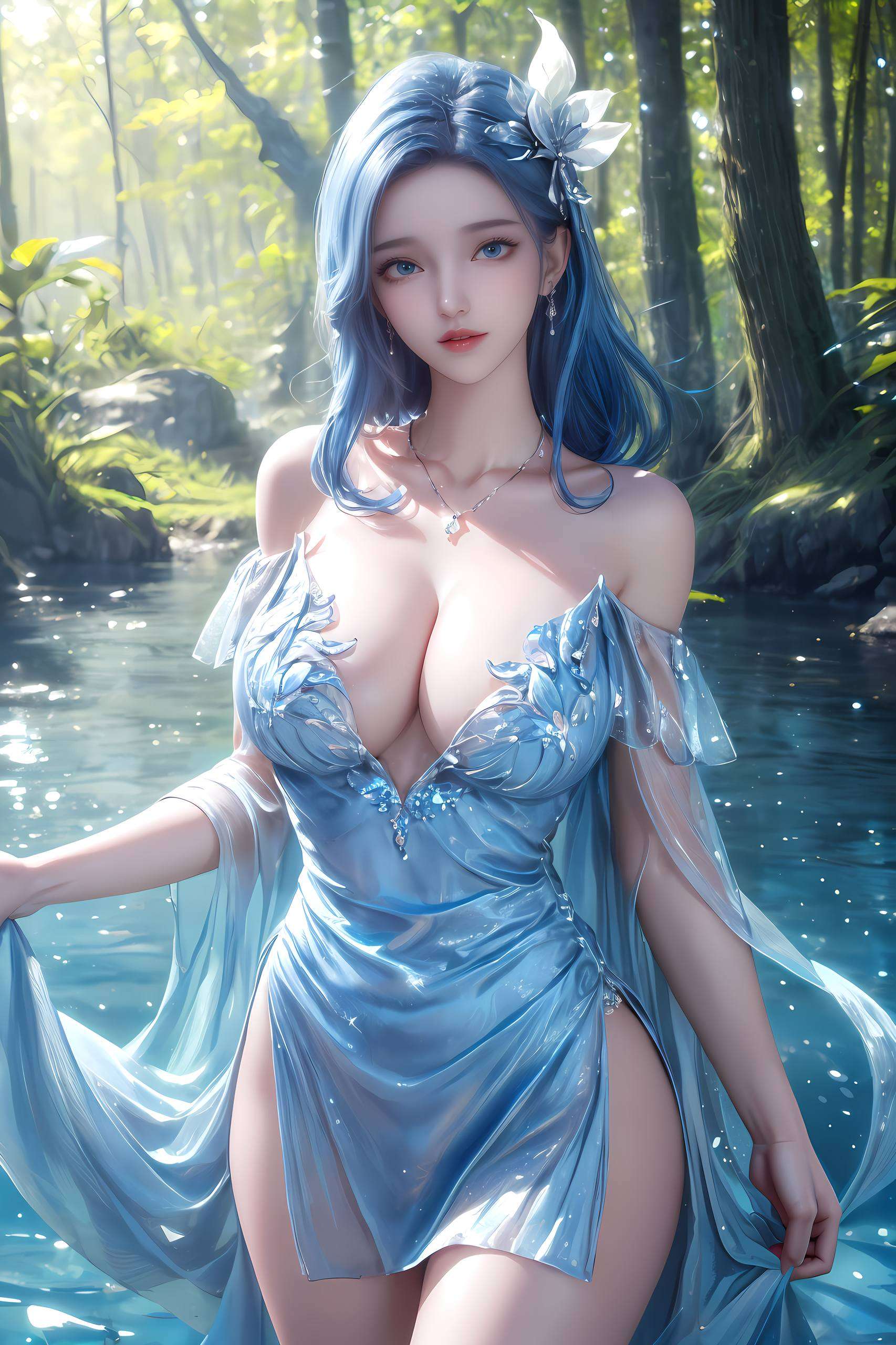 这款壁纸融合了国漫女神阿银的优雅形象无论是在动漫美女的行列中
