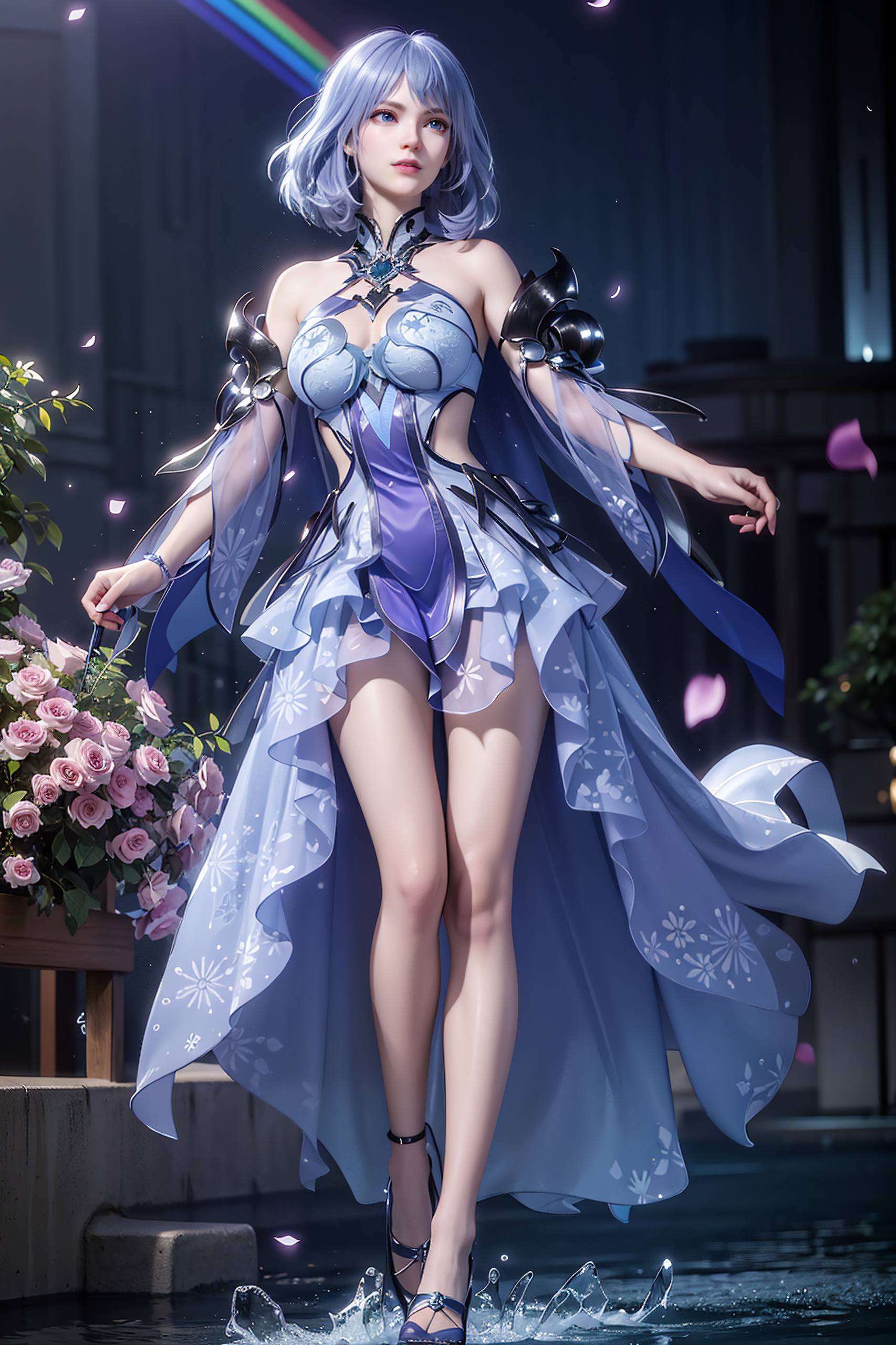 以精美的手机Ins风呈现感受动漫美女的清新脱俗