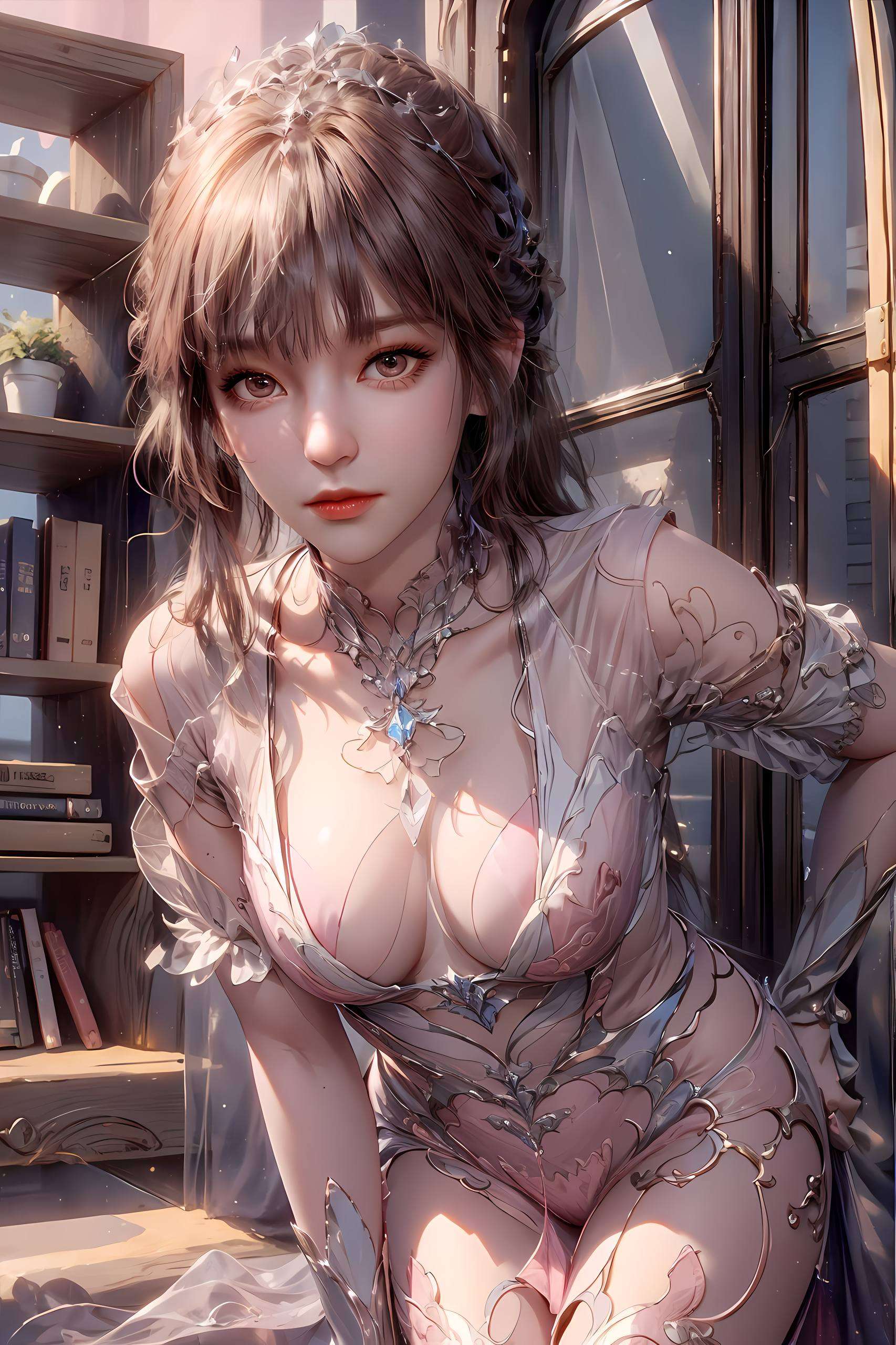 每一寸壁纸都透露着玄幻的神秘与动漫美女的柔美在绚丽的光影交织中