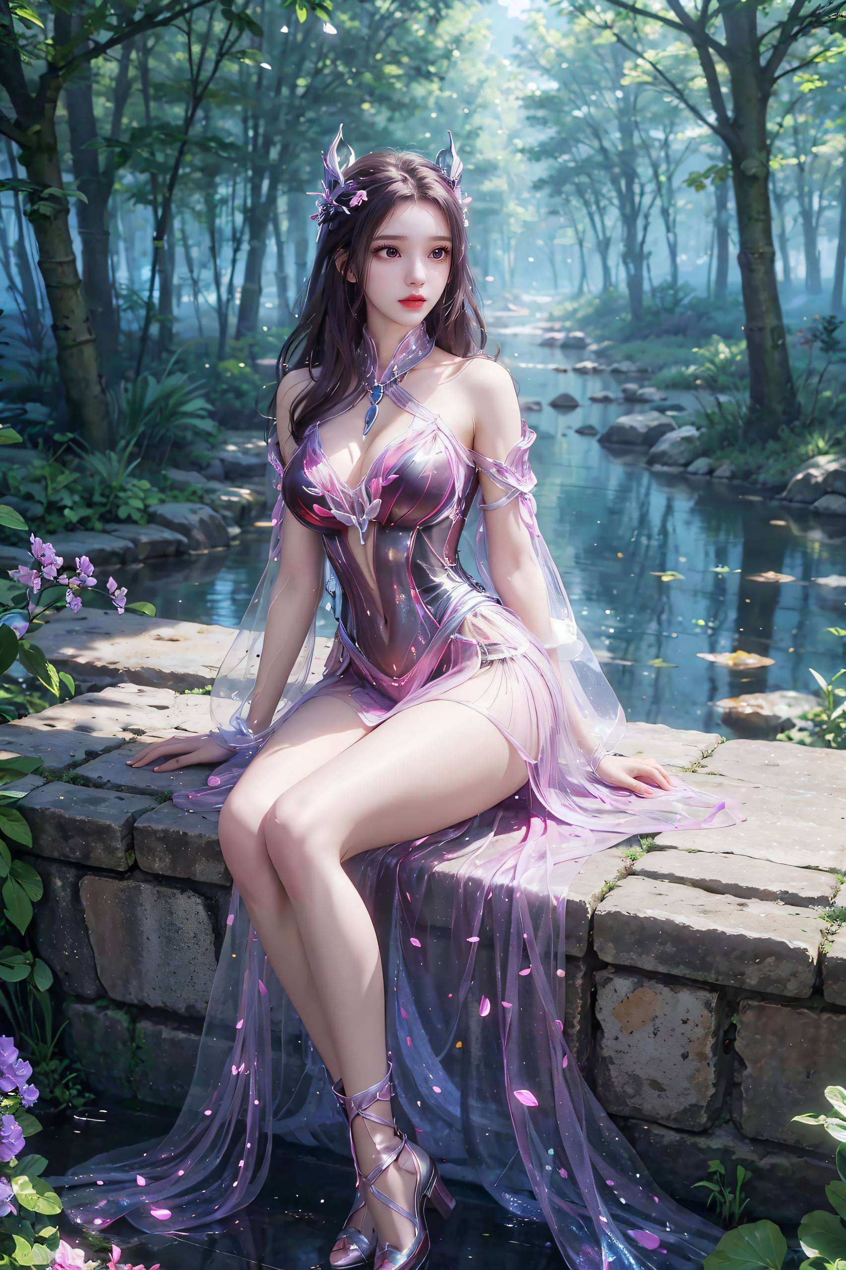 今天给大家带来一款超可爱的国漫女神——朱竹清的专属壁纸！这位来自斗罗大陆的冰山美人而且颜值爆表