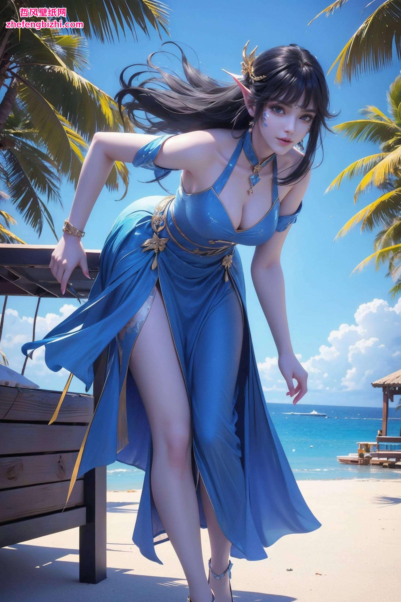 犹如一朵盛开的天妖花既妖娆又充满力量