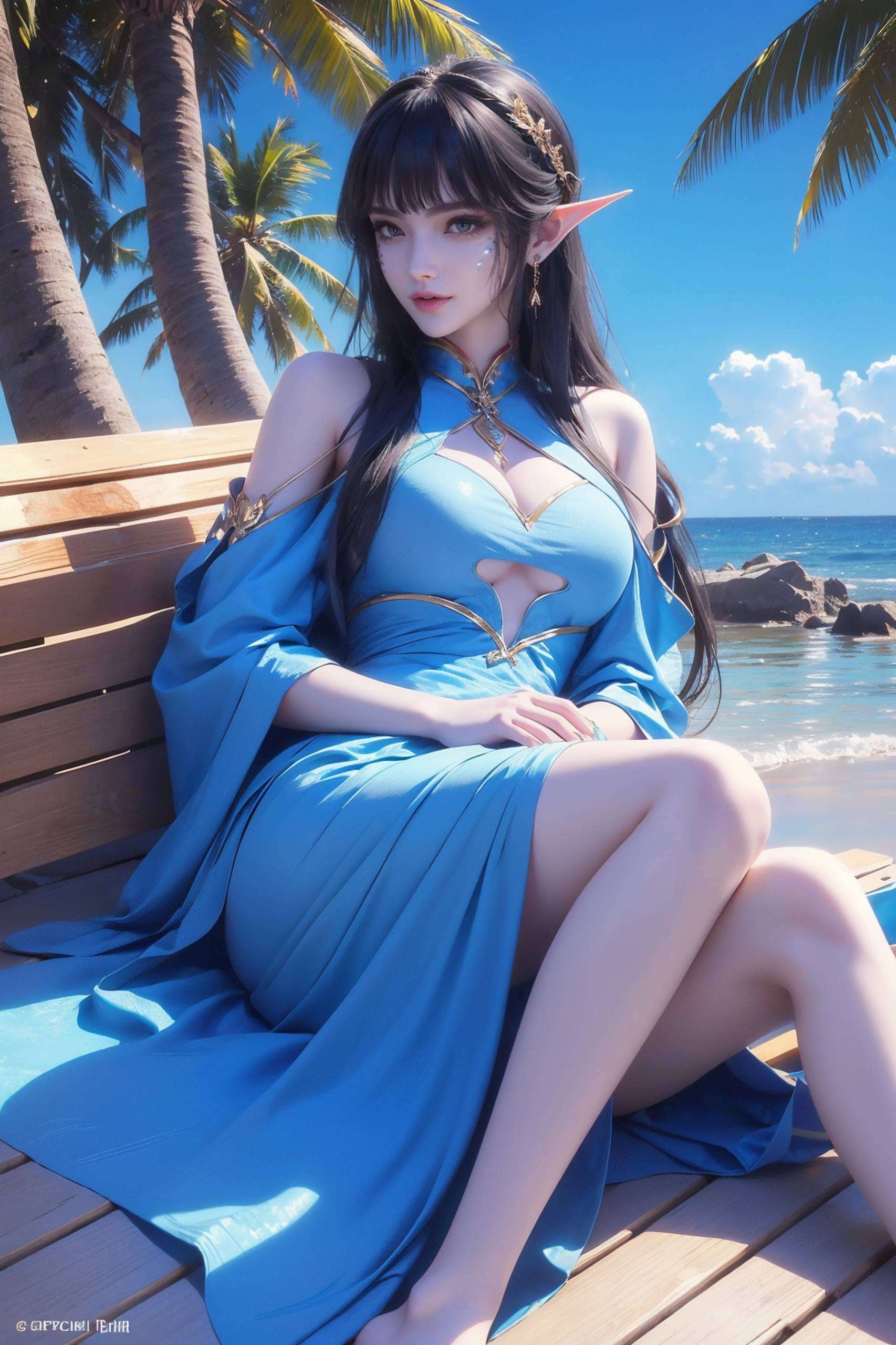 凤清儿将她的美艳与玄幻元素完美融合