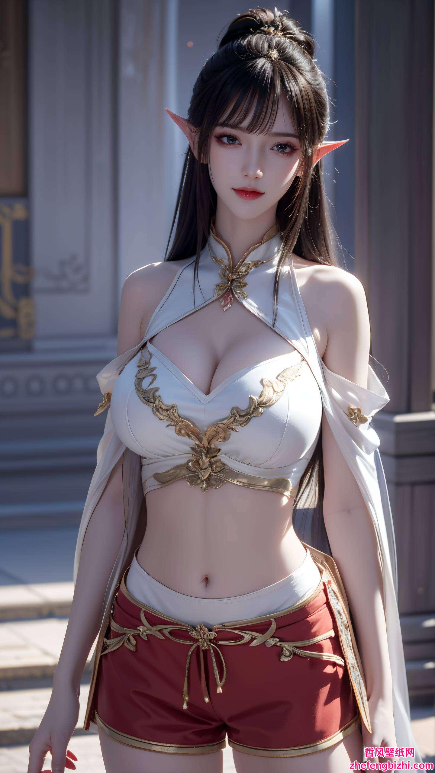 在这梦幻般的像素世界里她婉约柔美