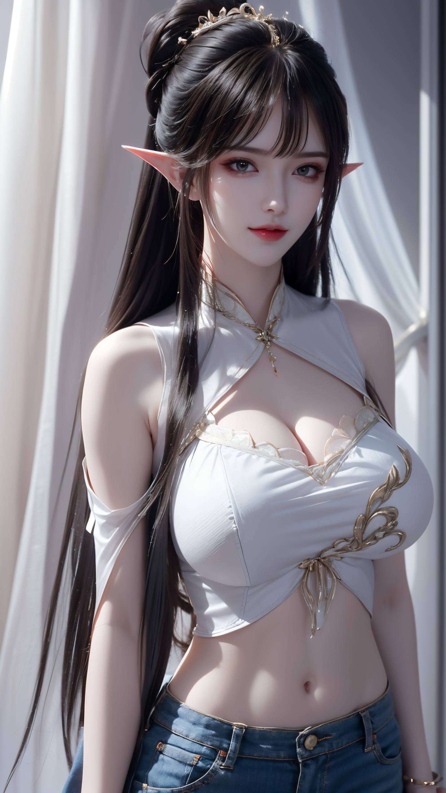 她以优雅姿态绽放光彩令人沉醉