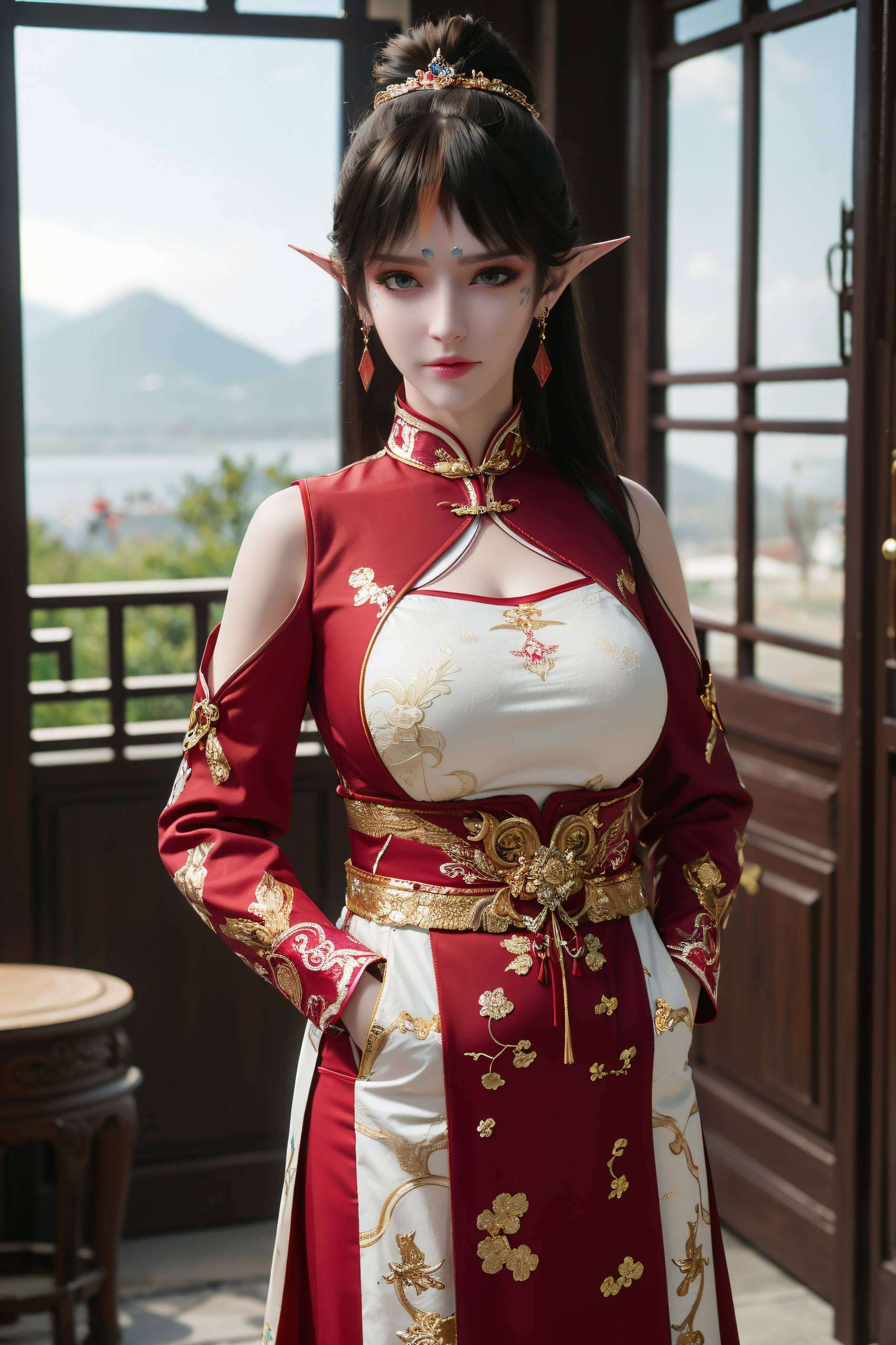 时而娇俏动人想要把这位国漫女神带回家？那就快快收藏这些专属的凤清儿挺胸壁纸吧