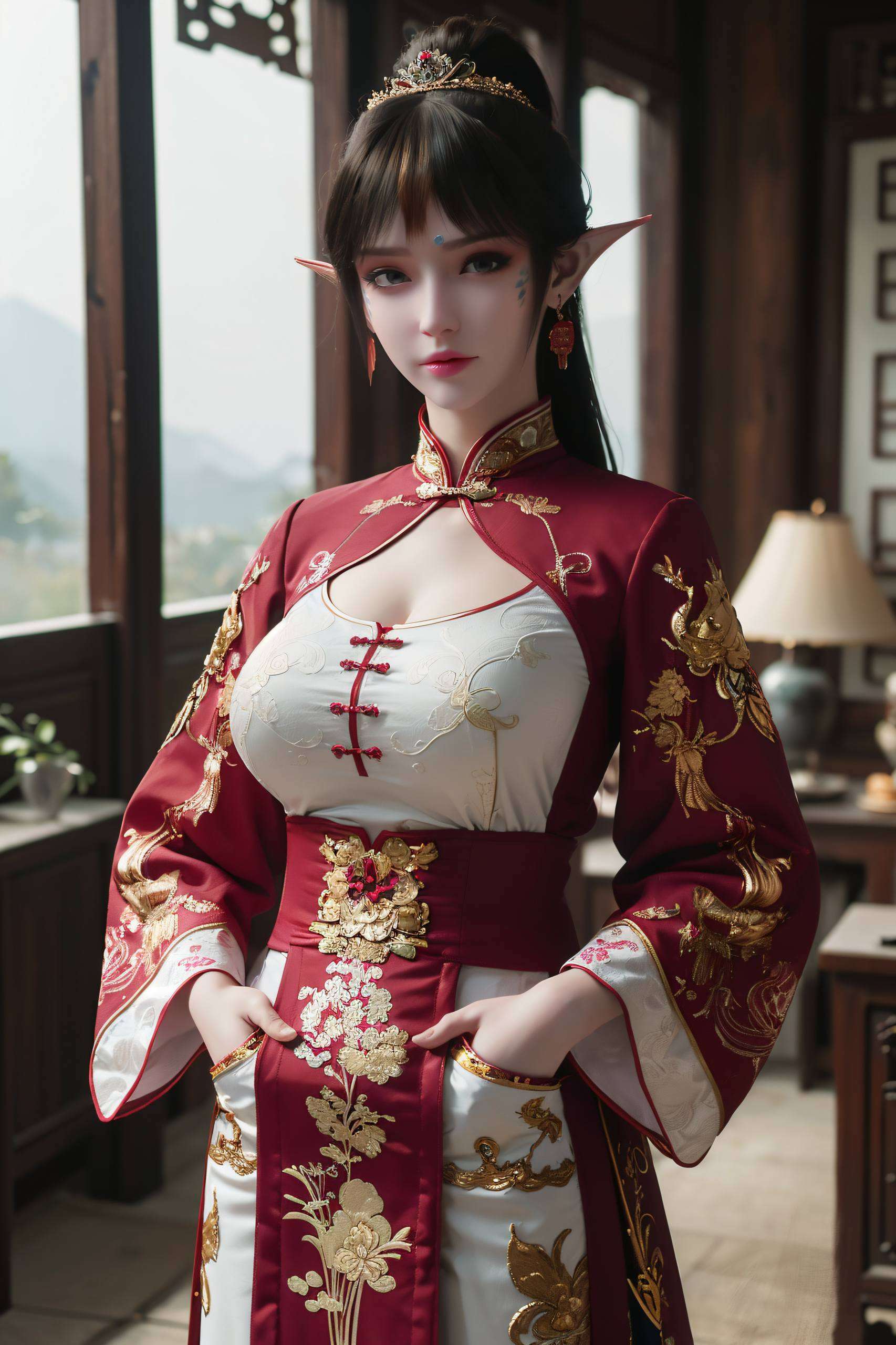 还有那可爱的嘟嘟脸主角可是我们国漫中的大美女——凤清儿哦！她是《斗破苍穹》中的天妖凰族女神