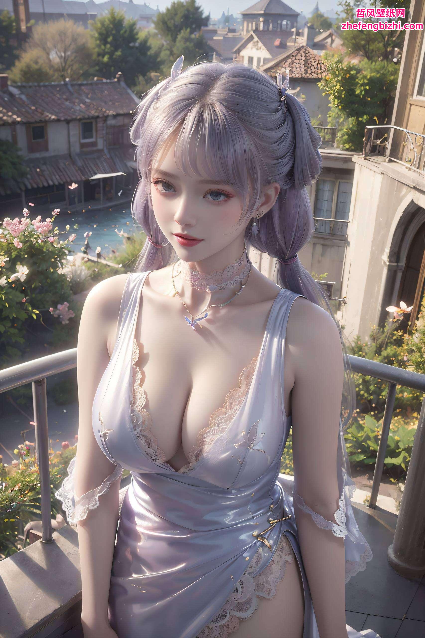 动漫美女的灵动风采这款AIGC完美像素的韩雪表盘壁纸