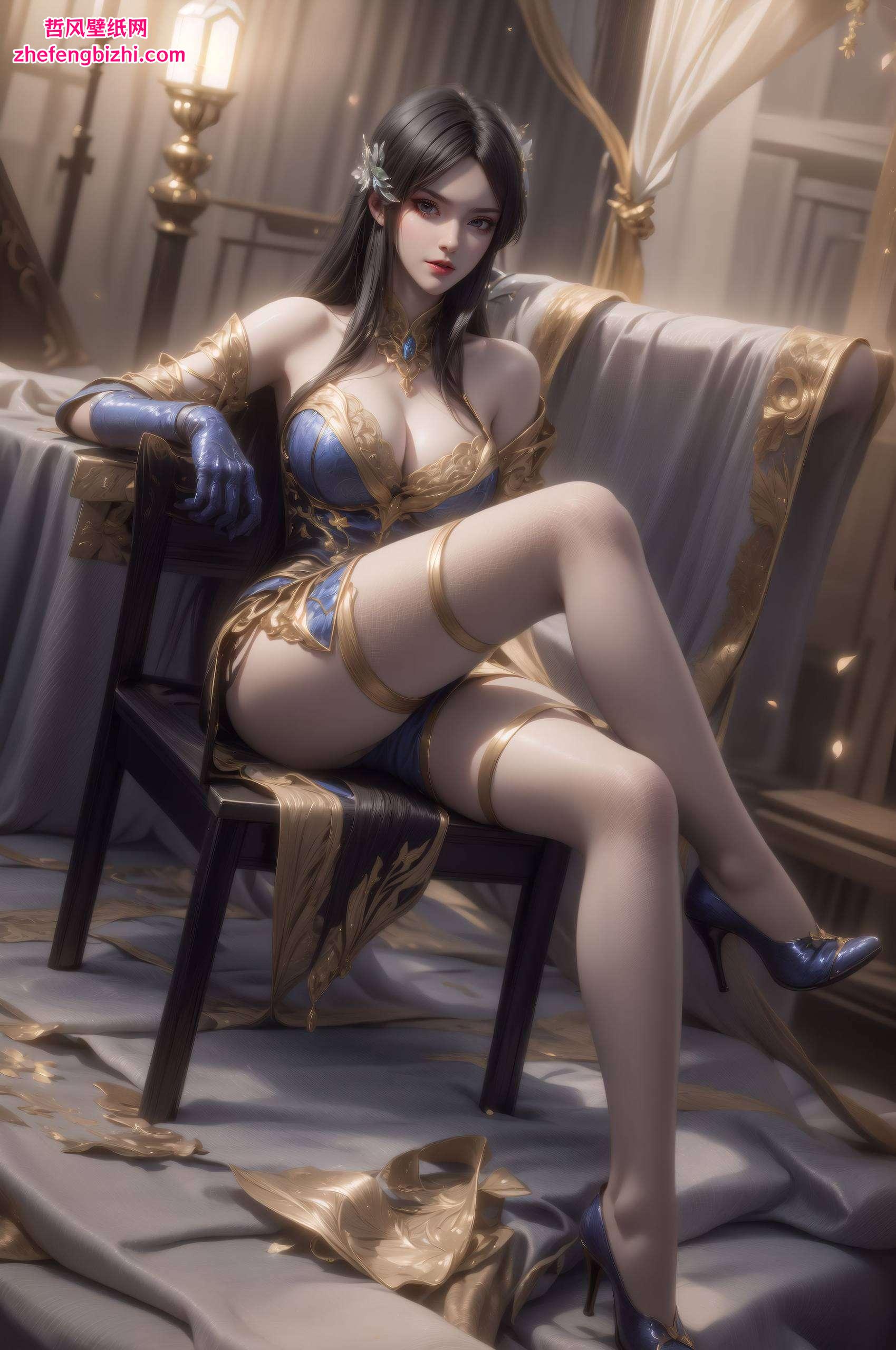 每当夕阳西下细腻的笔触勾勒出她的灵动