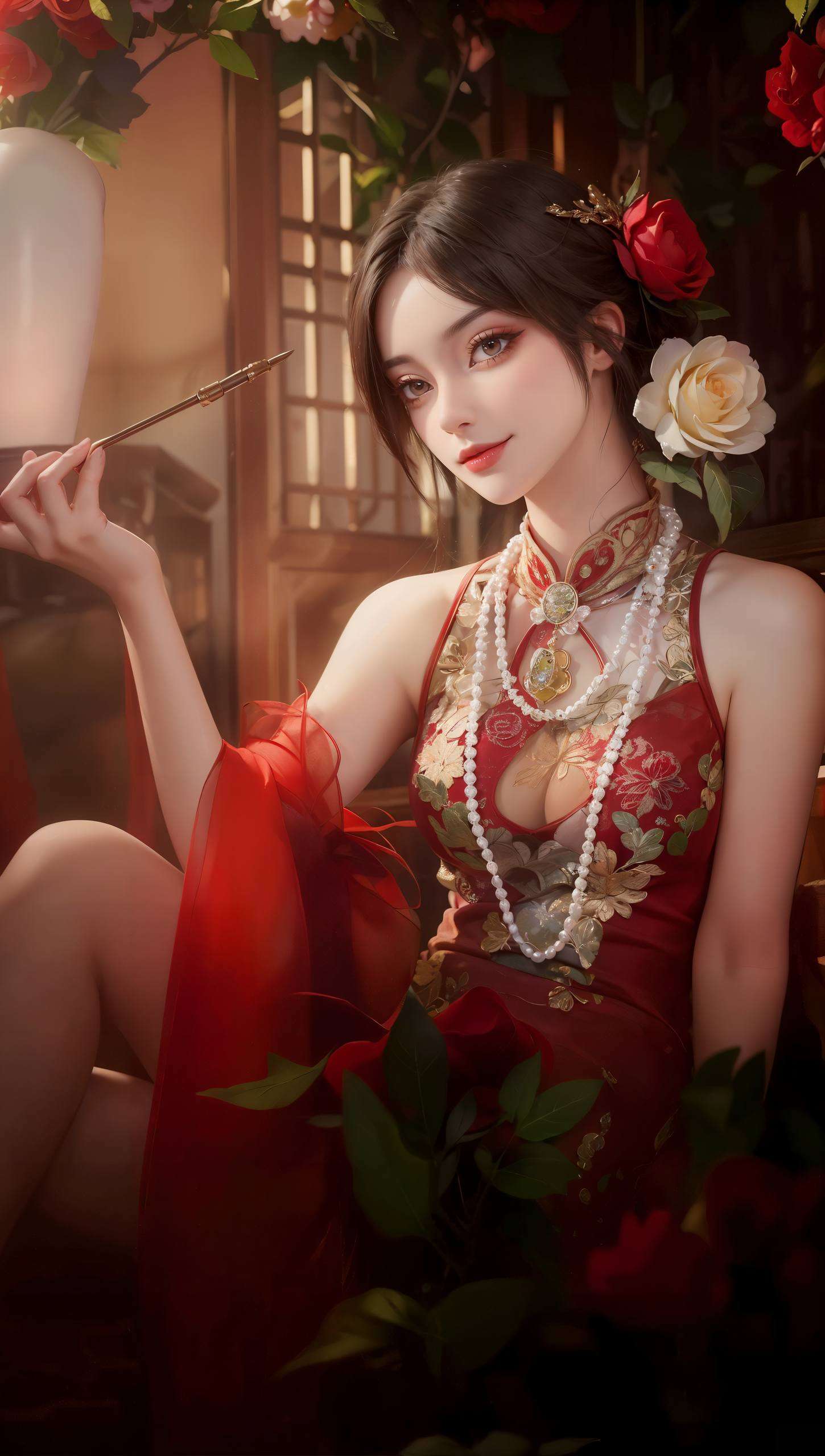 让她的甜美笑容点亮你的电脑桌面吧！🌸✨💖还有着满满的玄幻气质哦！柳菲儿的壁纸来啦