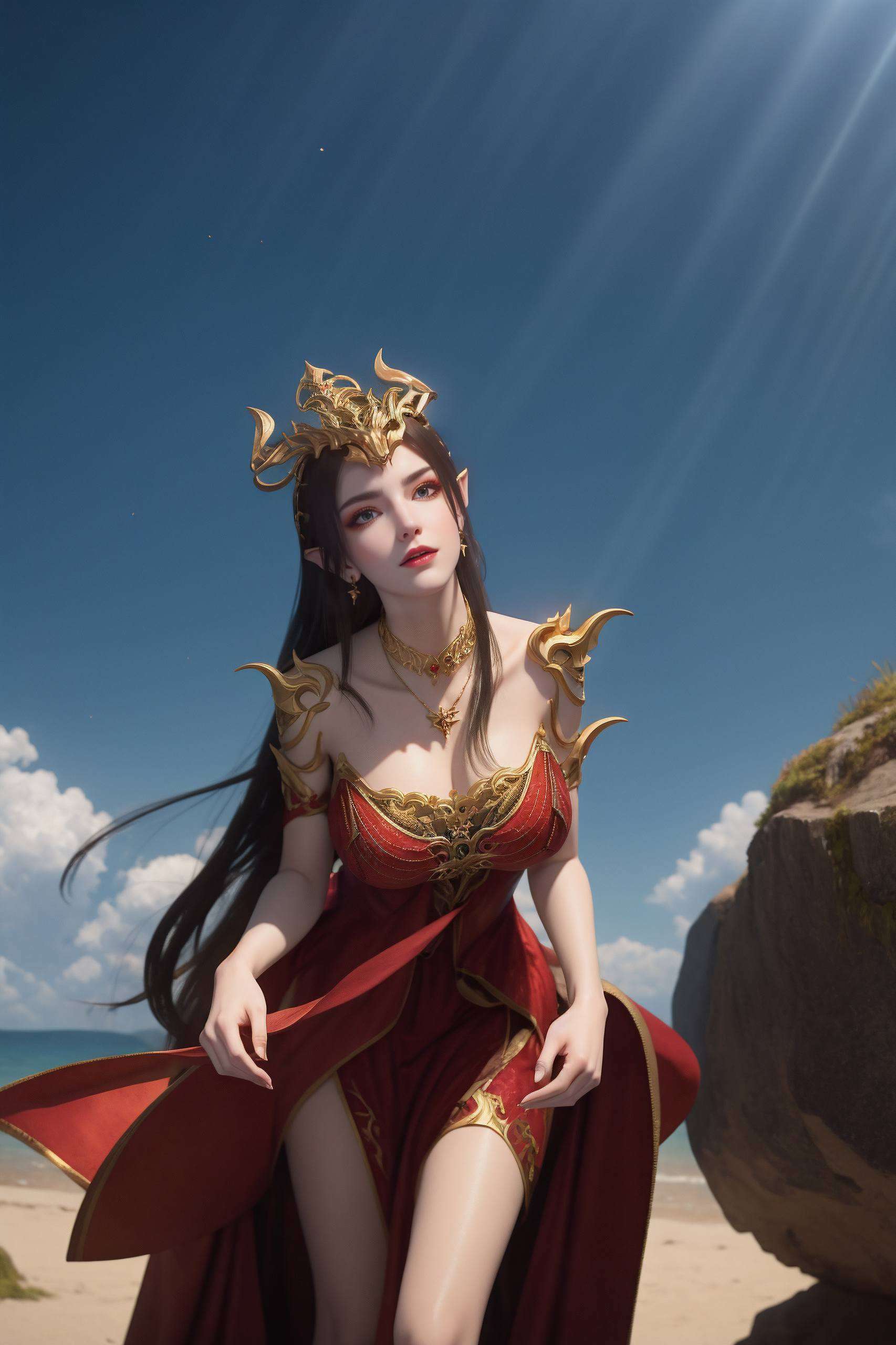 精选斗破苍穹中的彩鳞打造这一系列AI生成的免费iPad锁屏壁纸