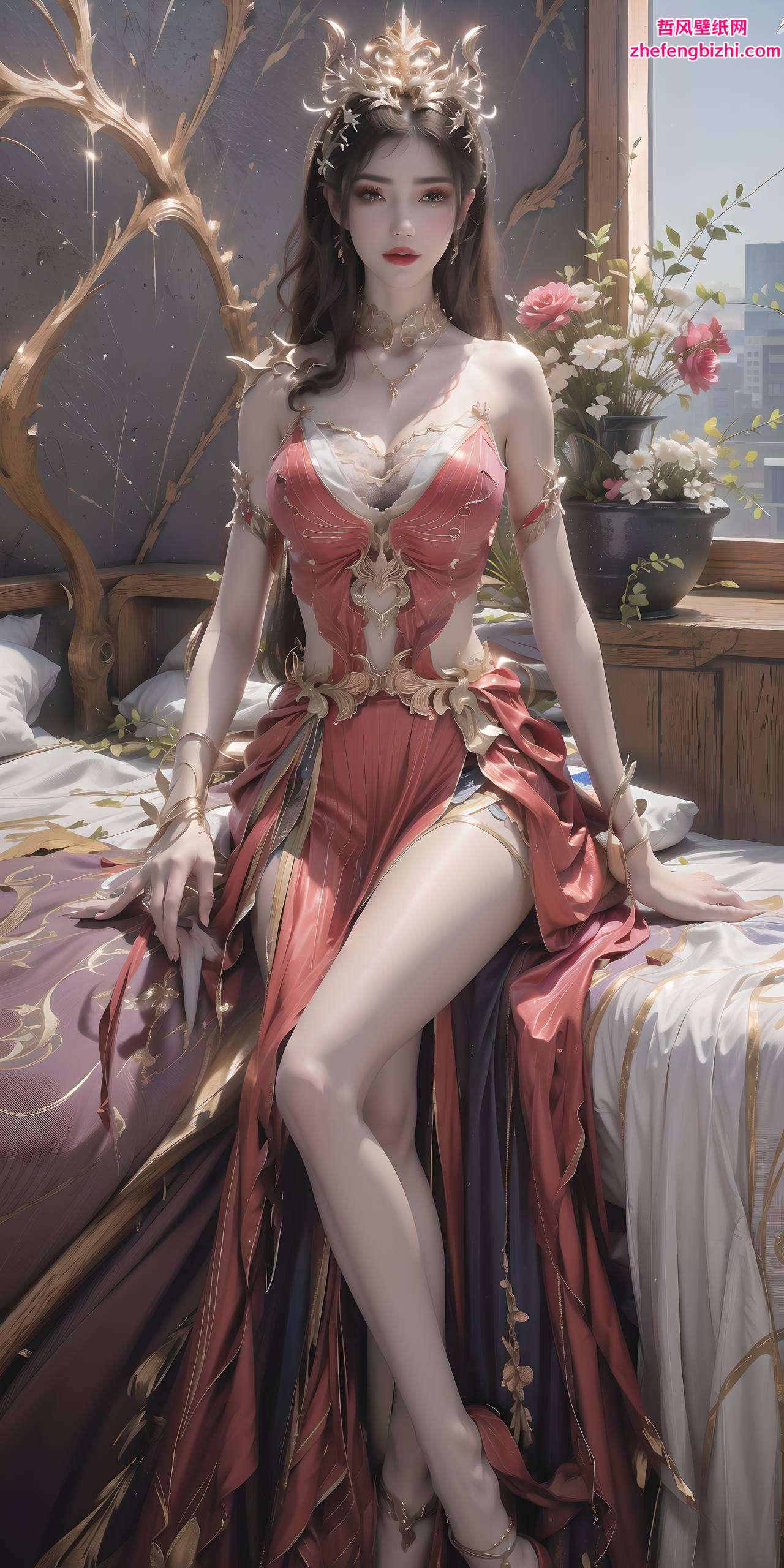 彩鳞的柔美将她们的魅力定格为电脑壁纸