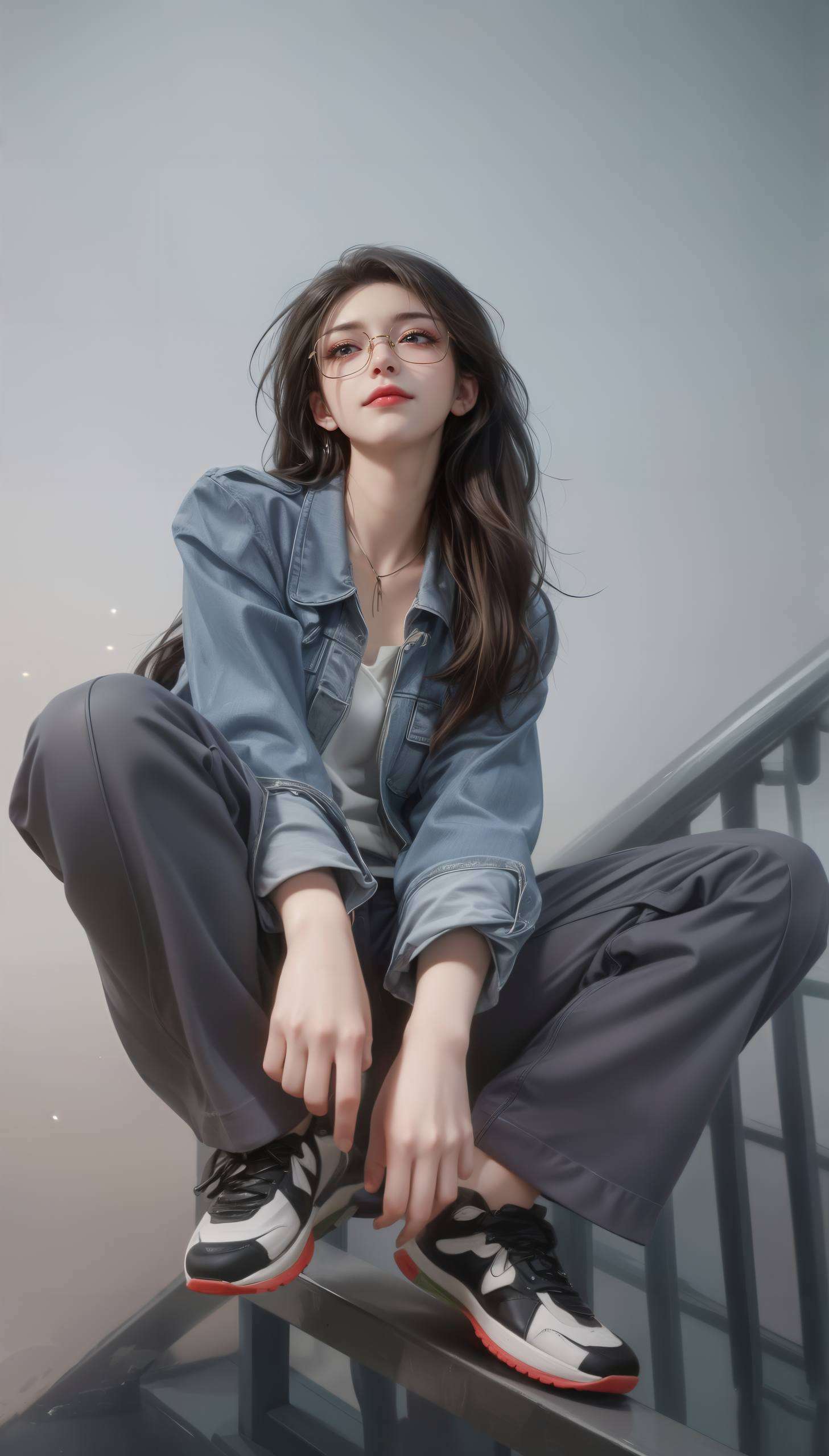 可是个不折不扣的小可爱哦！看她的眼神美得让人心动