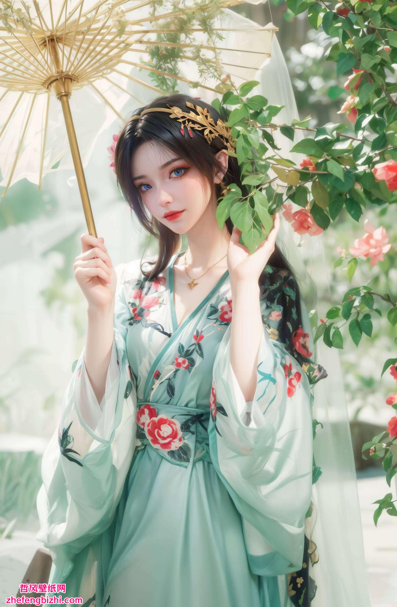 在这国漫女神的壁纸中更是人生的多彩与神秘