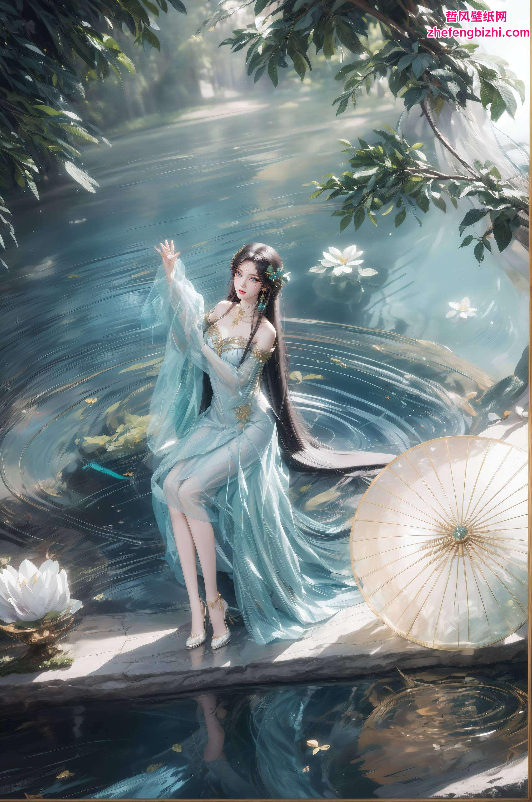 不妨来一张萧薰儿的竖屏动画壁纸就像一幅动人的国漫画卷