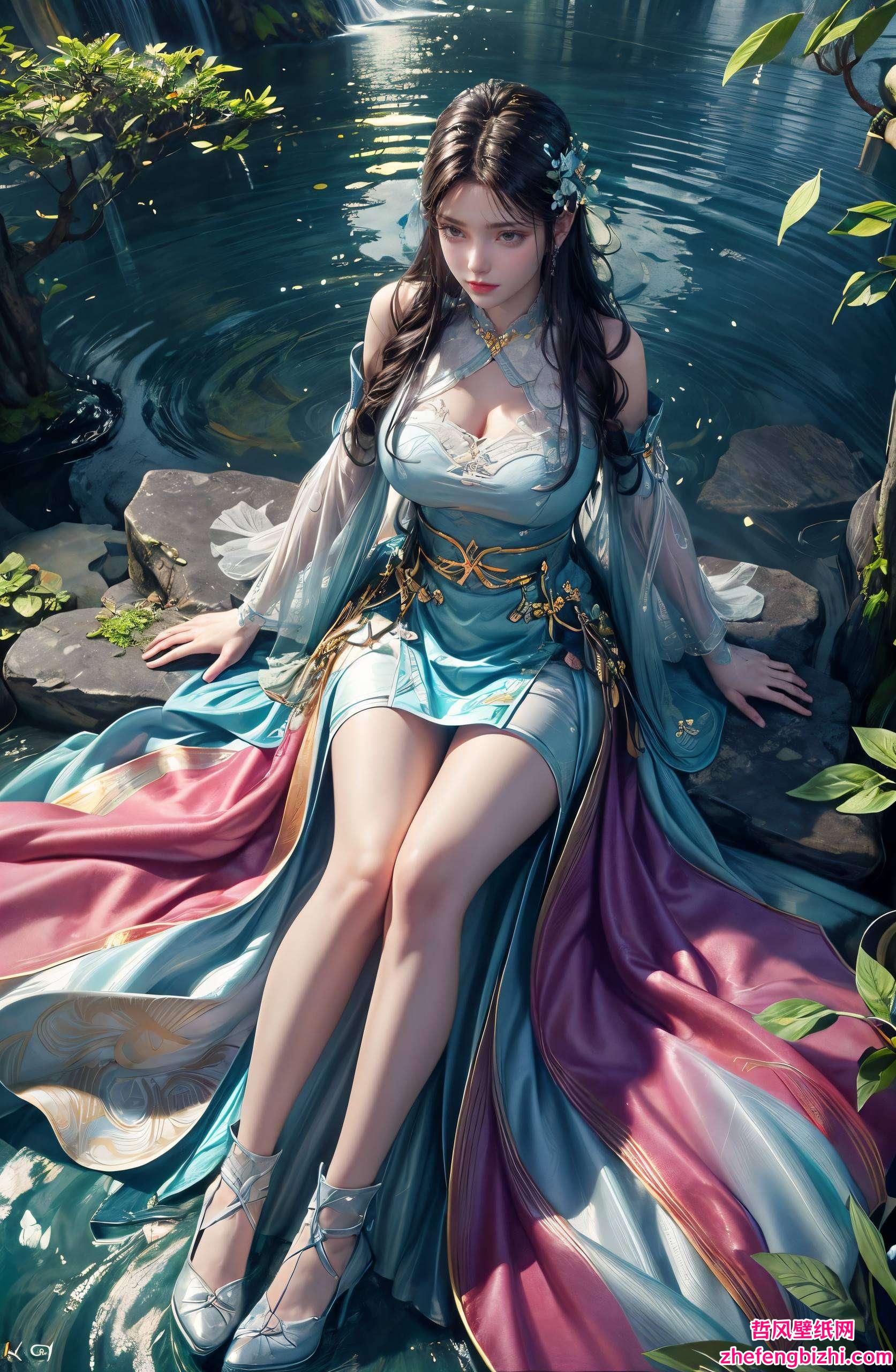 这款AI绘画的免费壁纸秀成为了无数粉丝心中的梦幻女神