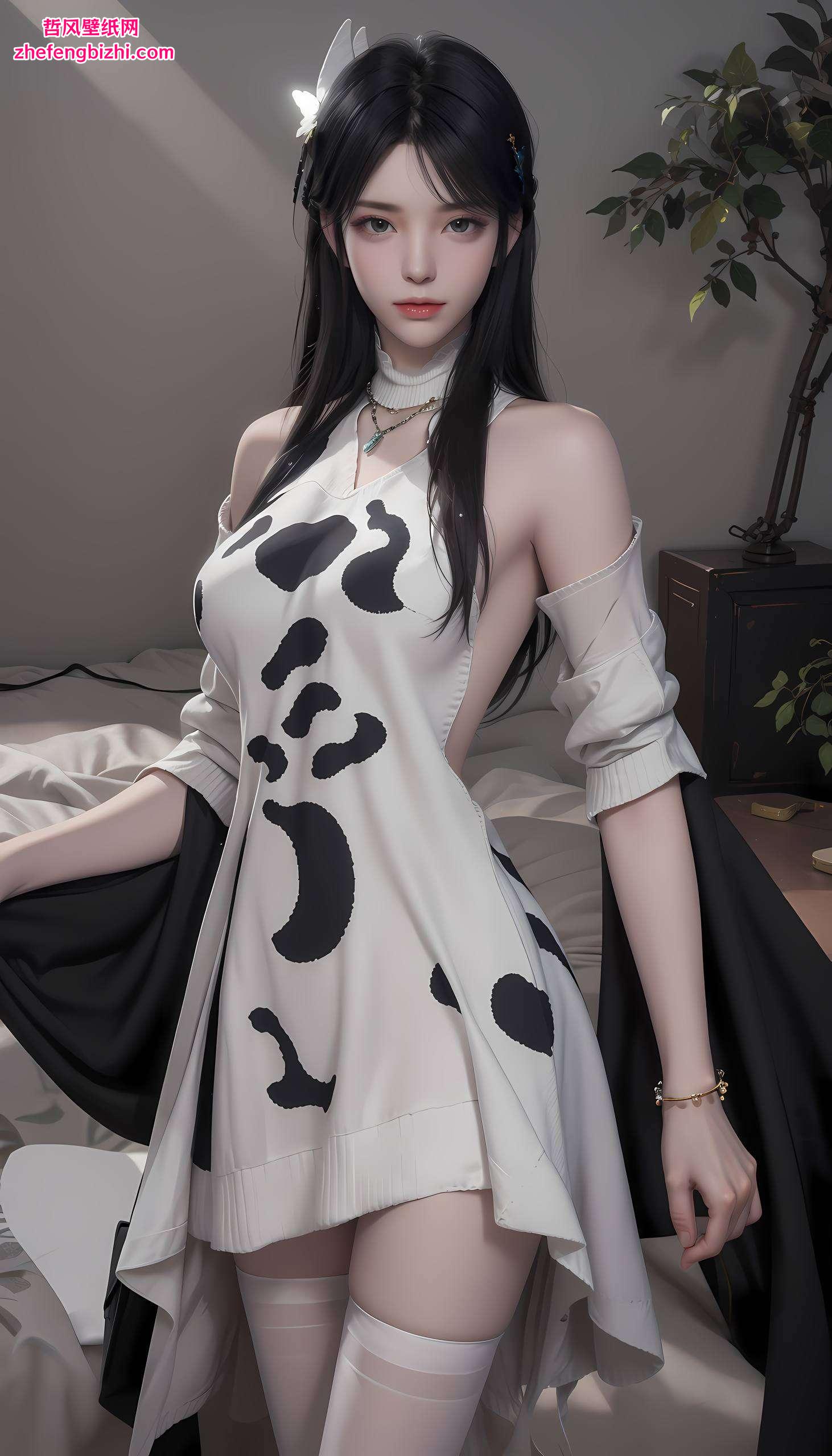 那温婉如水的女子在这AIGC免费壁纸分享中