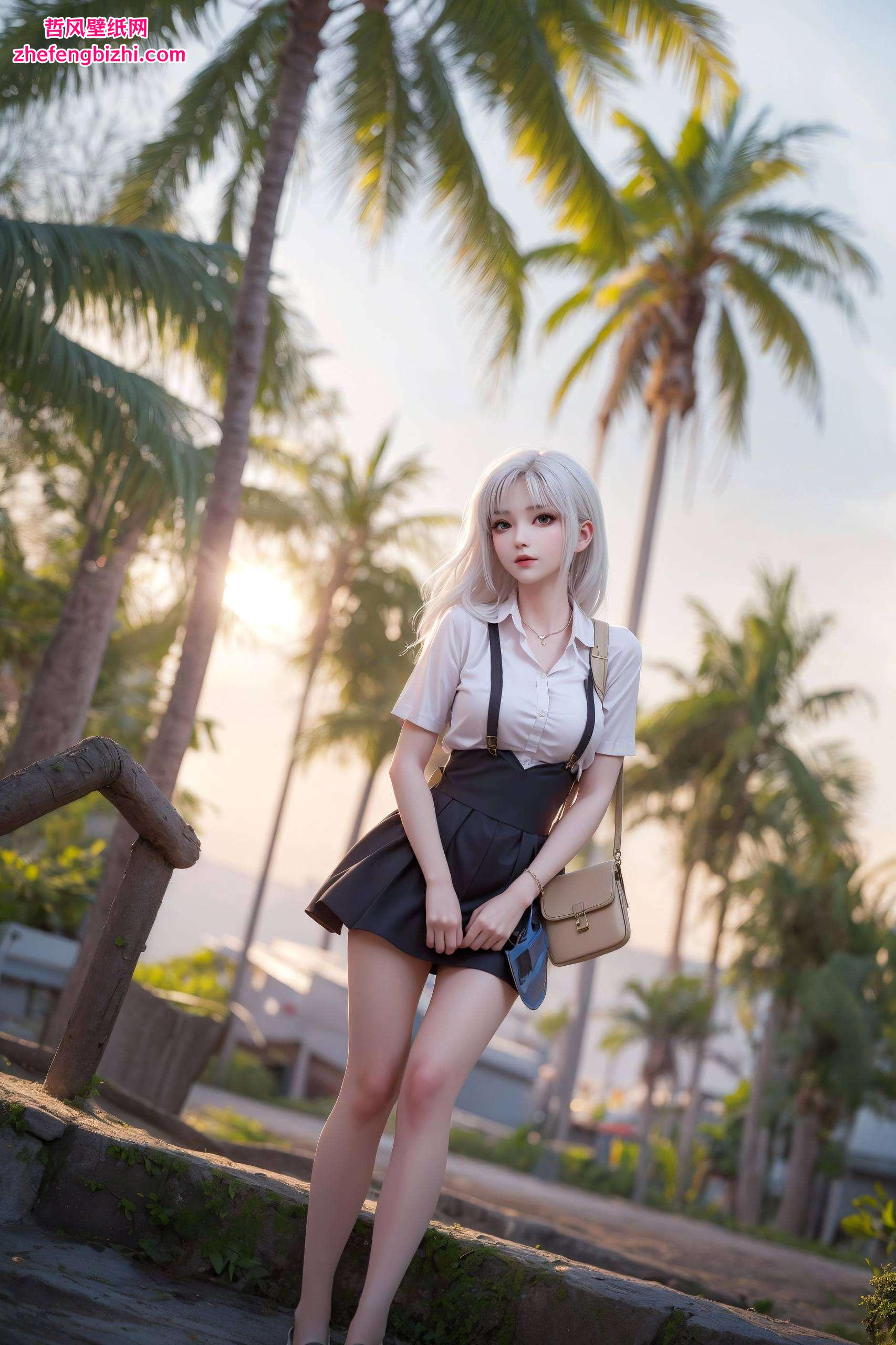 动漫美女的柔美线条汇聚成一幅艺术盛宴