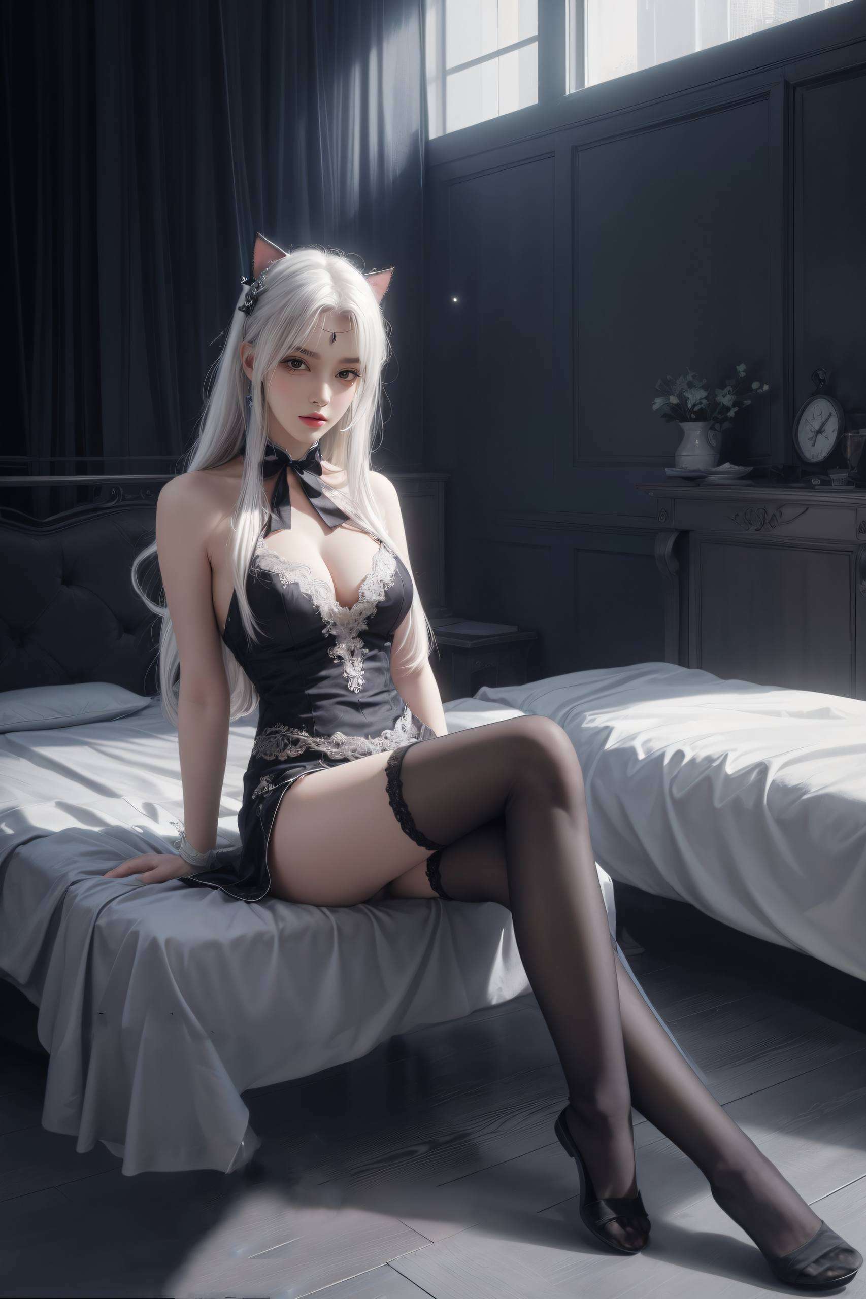 厄难毒体的深邃与国漫美女的柔美相映成趣这款斗破苍穹主题的AI素材壁纸