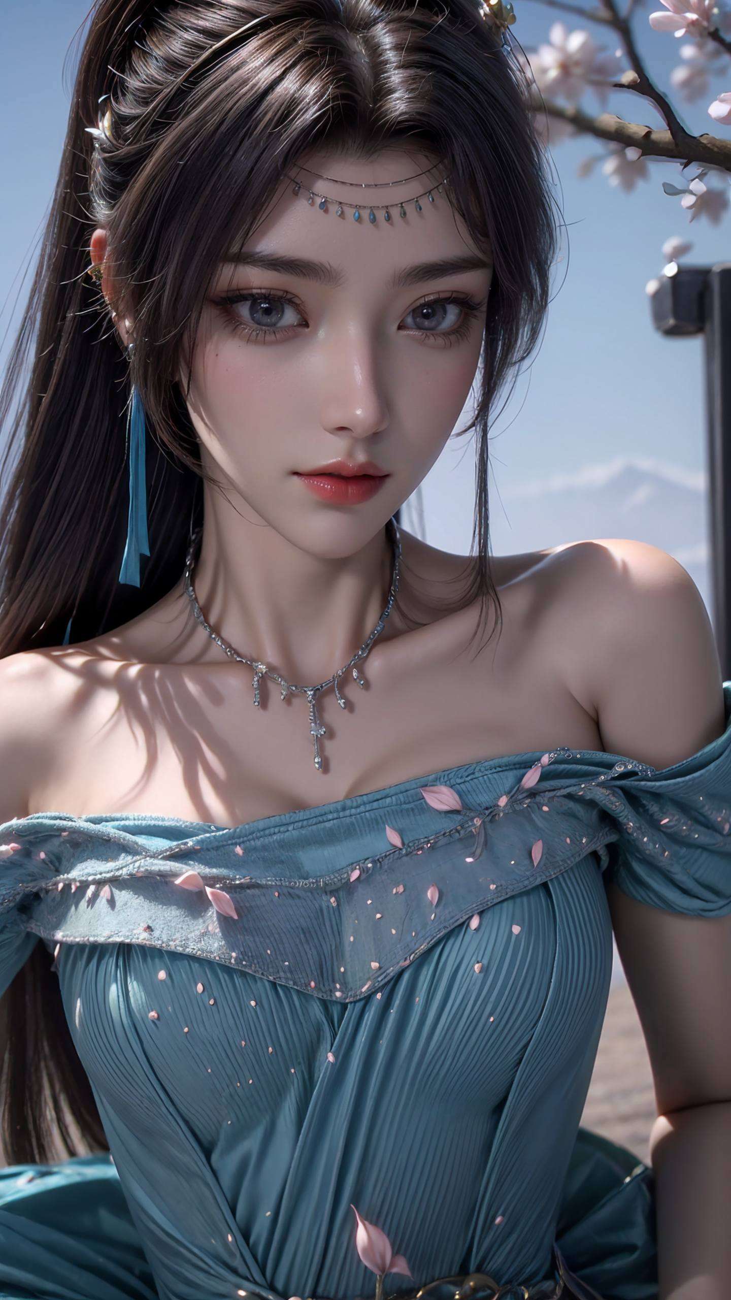 云韵女神以白色背景映衬可是众多粉丝心中的女神