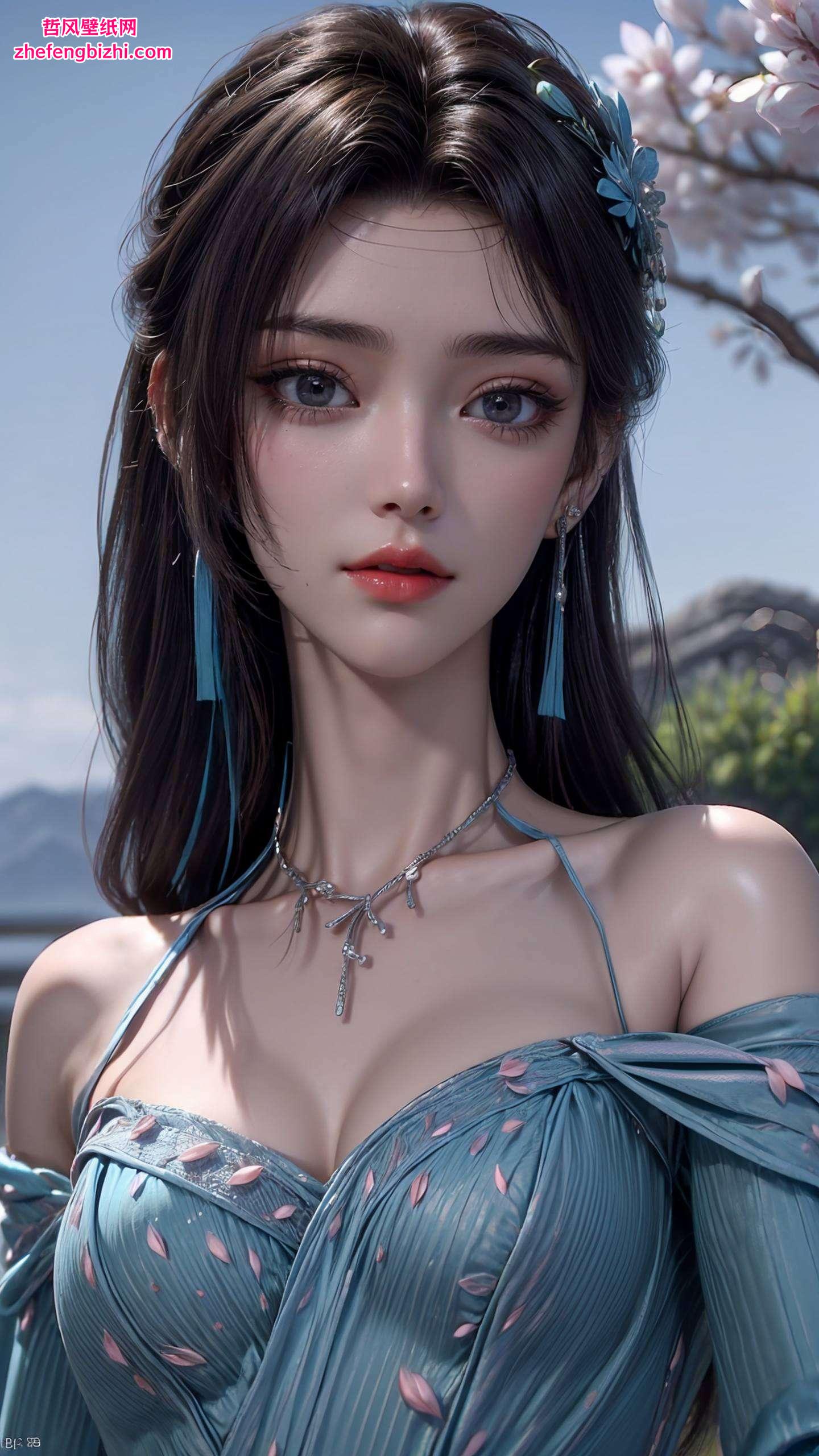 犹如一朵盛开在玄幻世界中的莲花她身着云岚宗的服饰