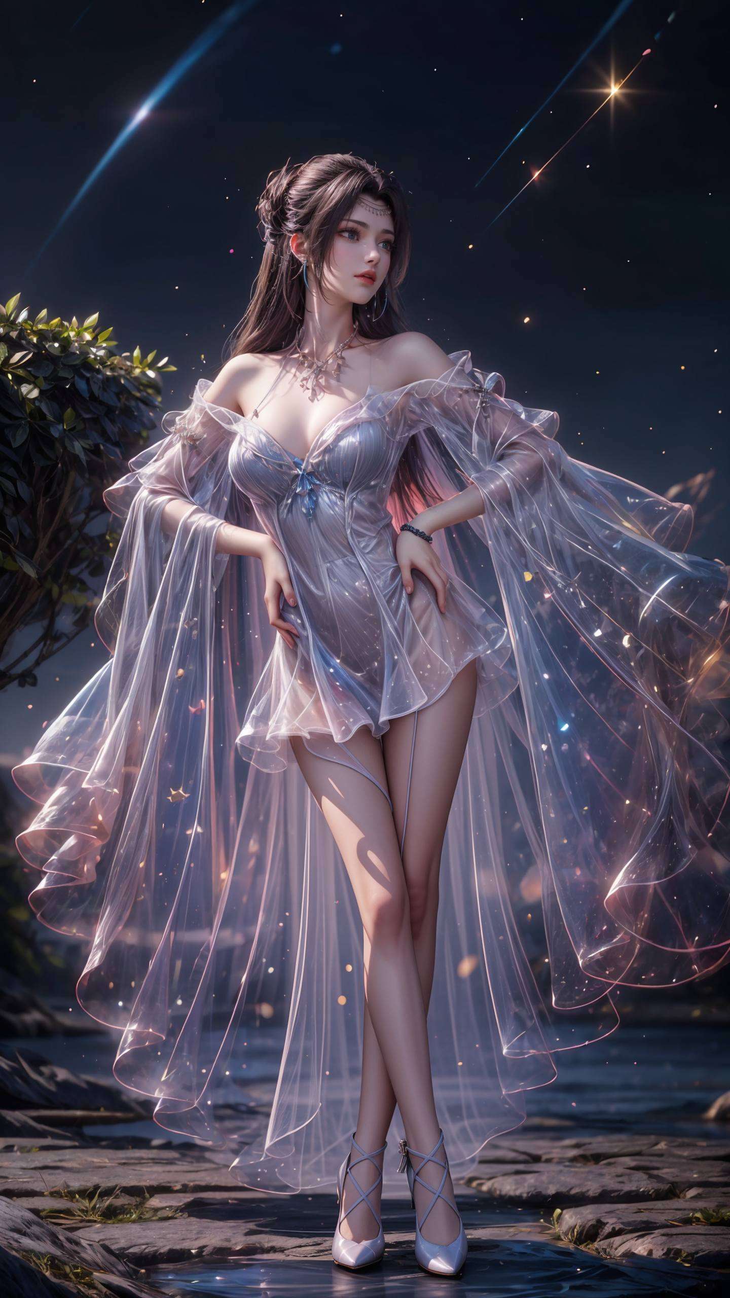 云韵这位来自《斗破苍穹》的云岚宗女神她的每一次微笑