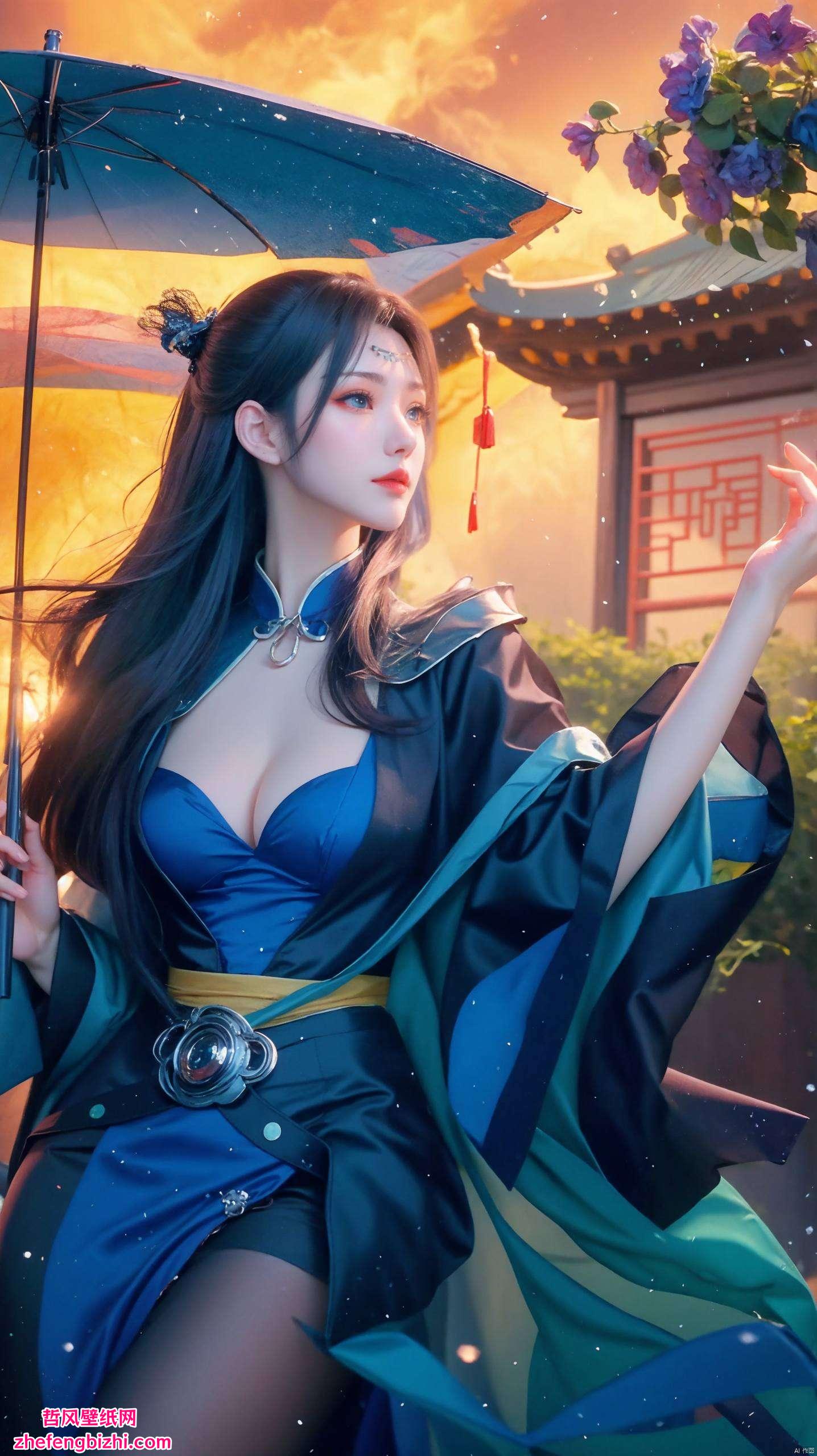 哎呀呀是不是觉得既神秘又有点小调皮呢？快来抱走这款精美的云韵壁纸