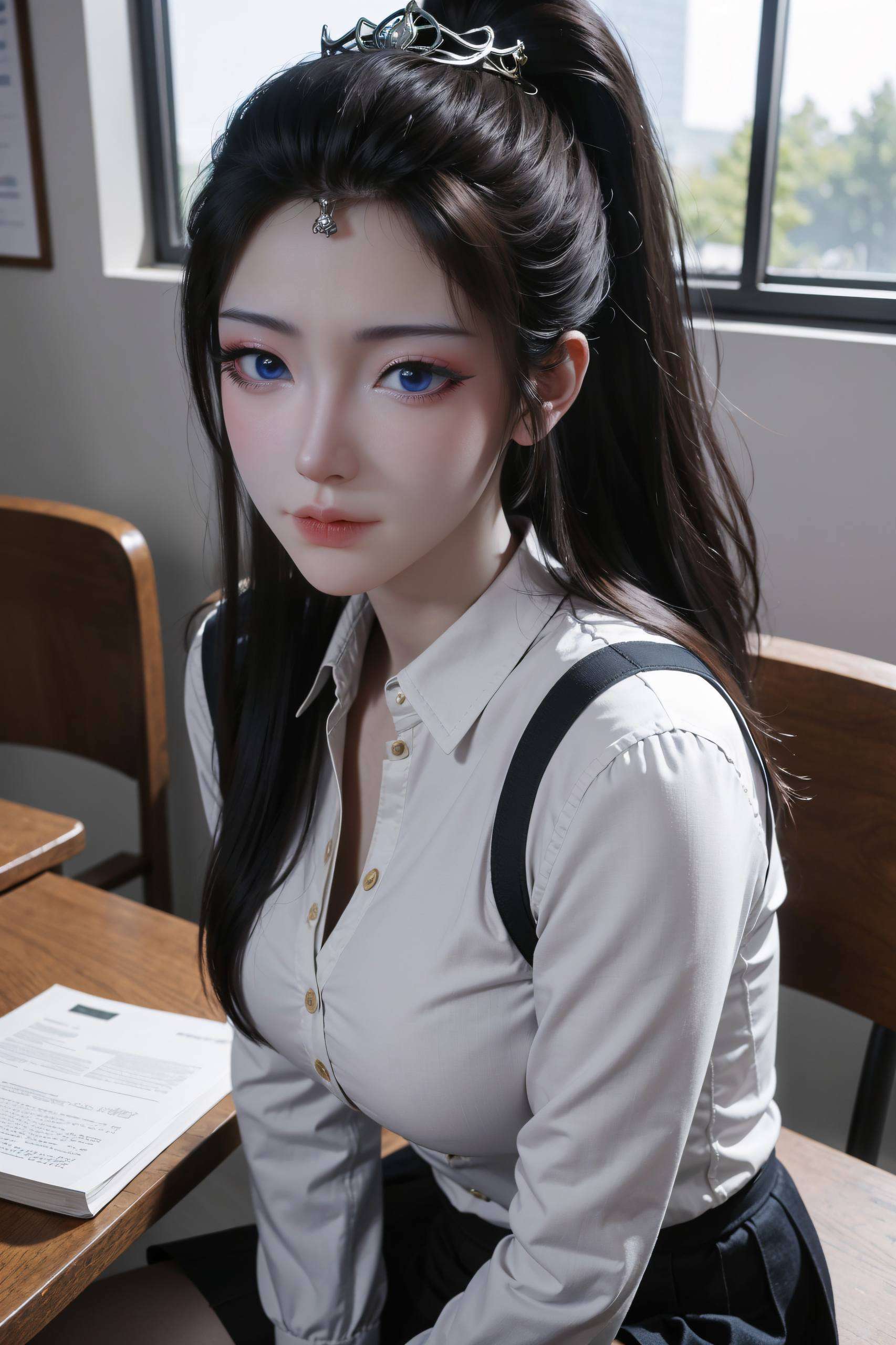 不仅展现了国漫女神的柔美气质这幅二次元奚梦瑶图片高清壁纸