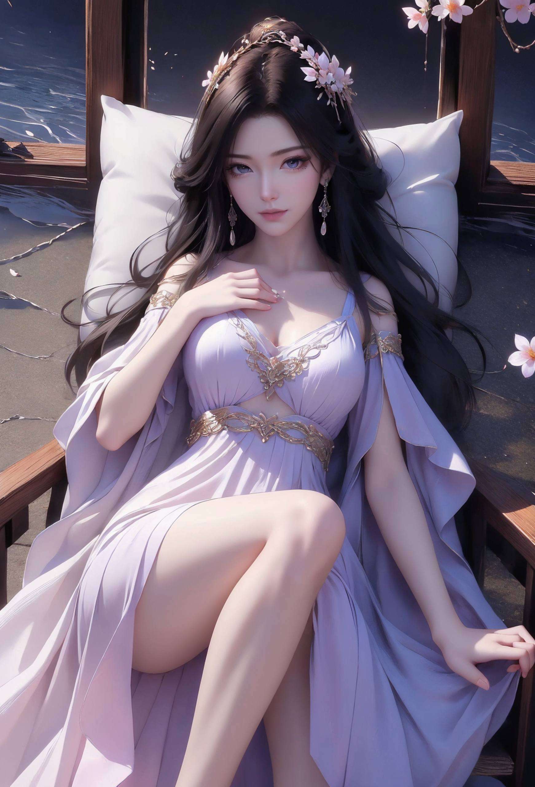 她的每一次转身都仿佛带起了一阵清风