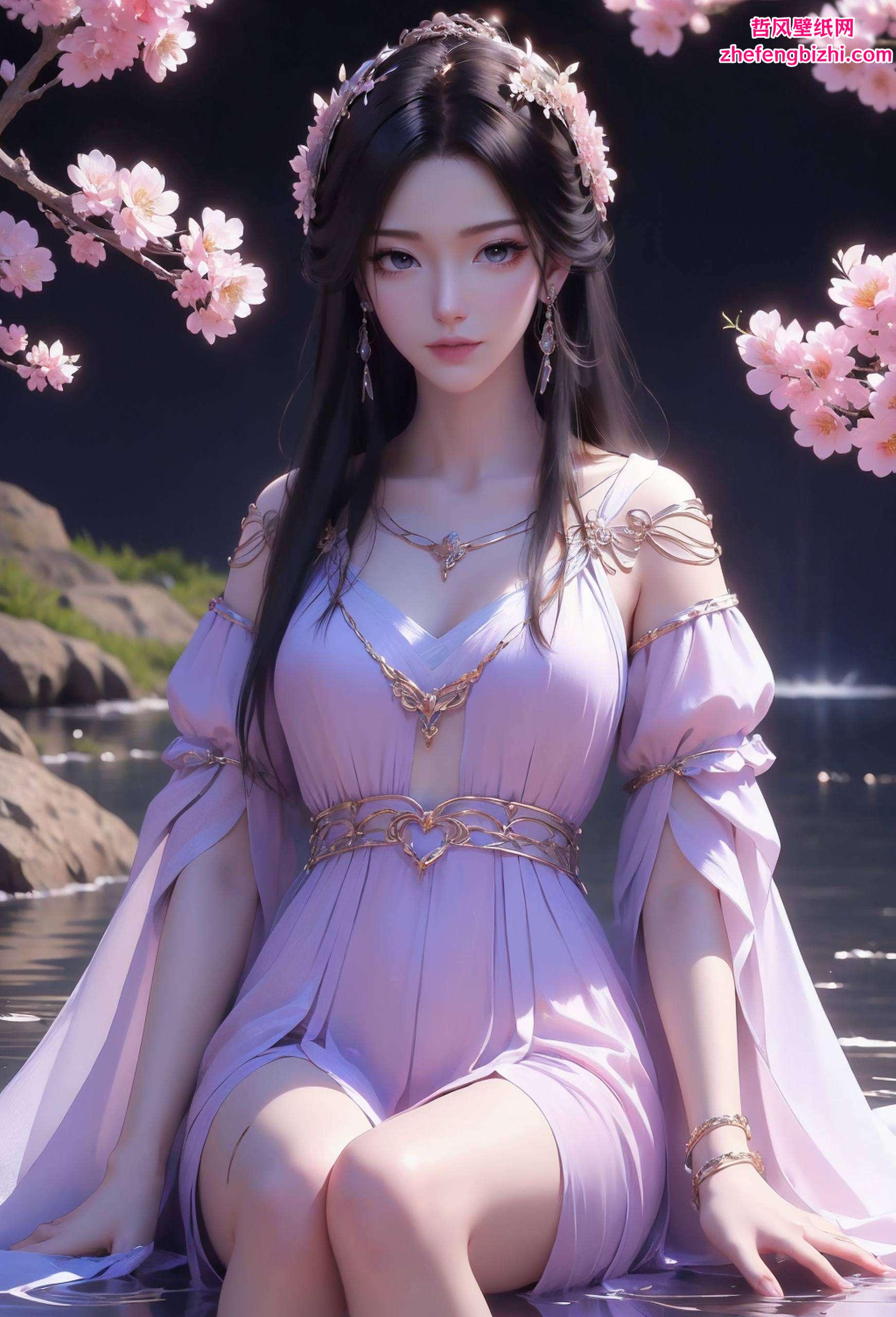 将她的美展现得淋漓尽致紫灵