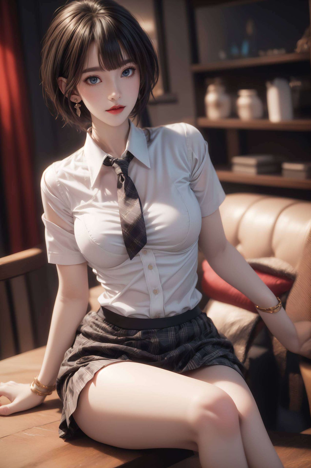 以国漫女神花卉苹果艺术为主题巴巴塔超清动态壁纸