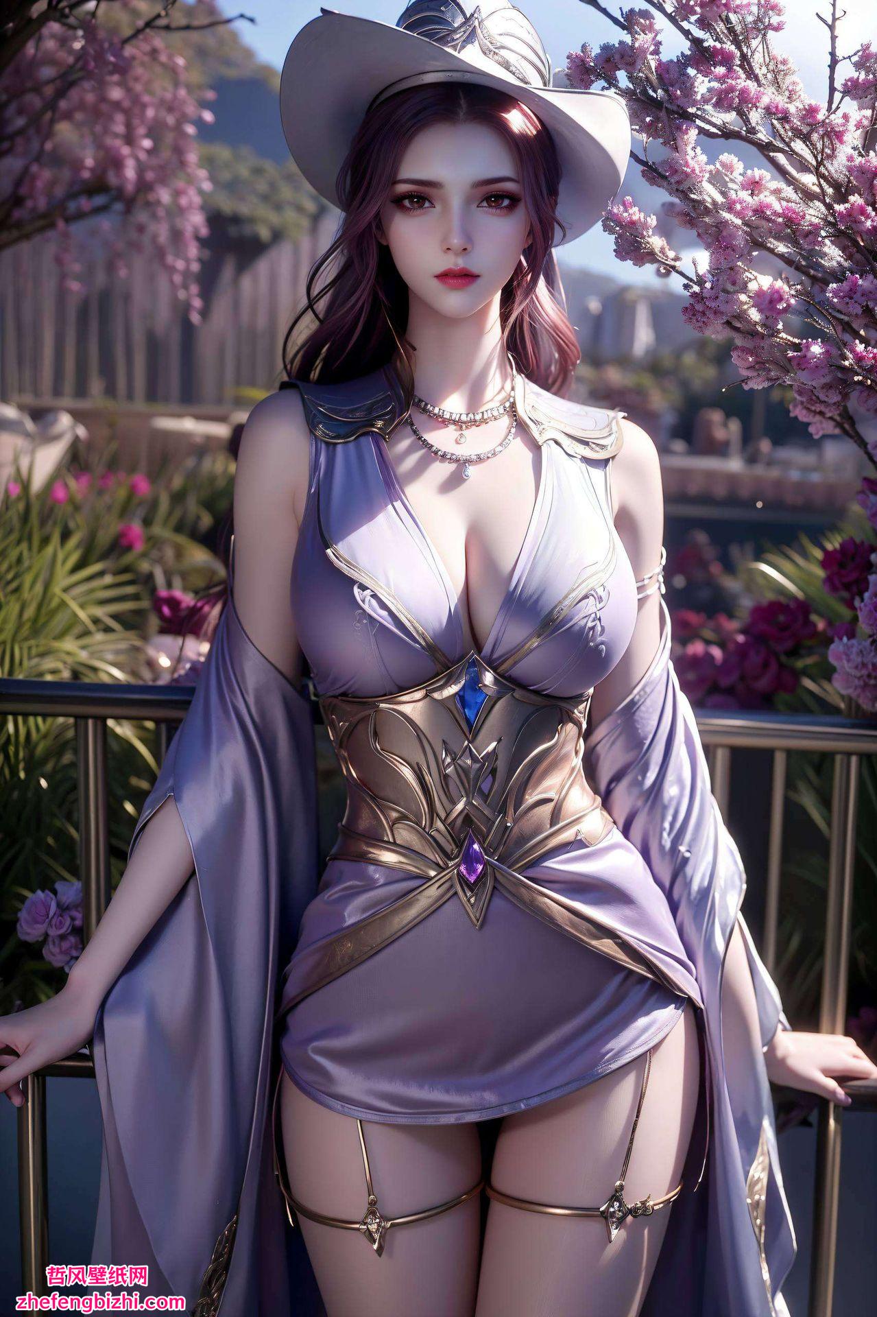 这款高清AI动作素材哑光平板国漫女神桌面壁纸高清画质与哑光质感相得益彰