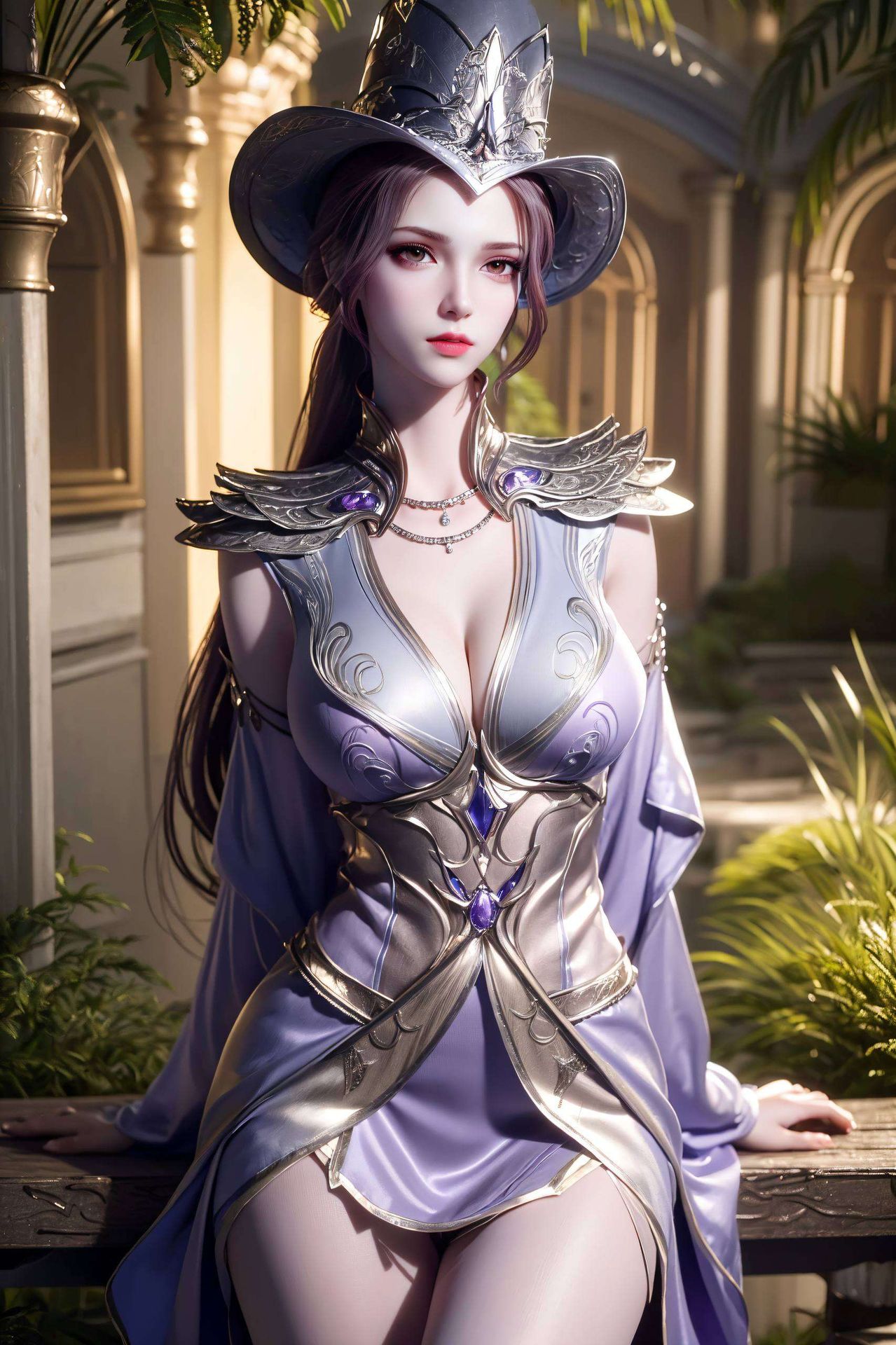 将国漫女神比比东的绝美风姿刻画得淋漓尽致她优雅而神秘