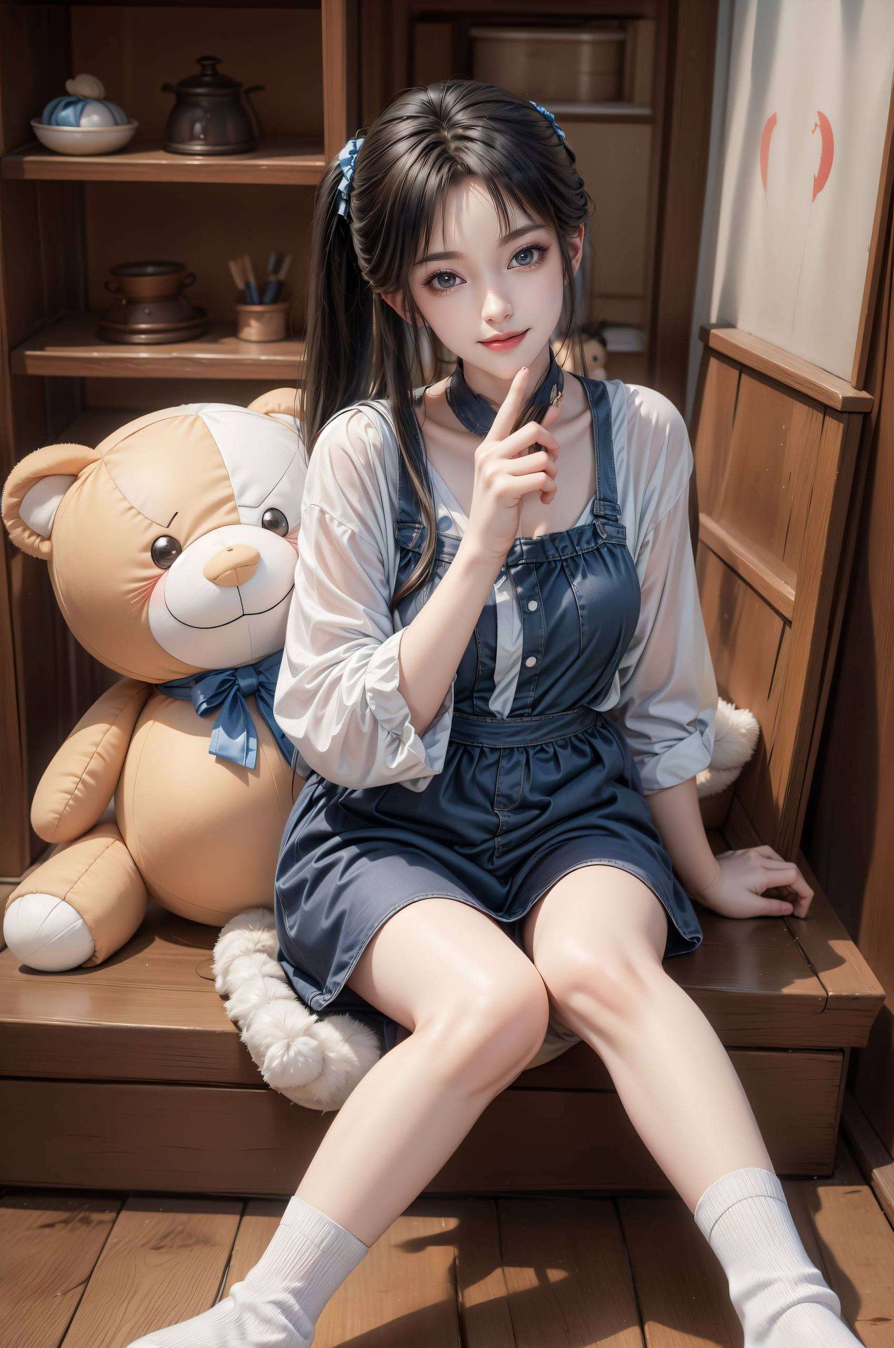 碧瑶微笑着这款以碧瑶壁纸动漫女生为主题的电脑国漫美女漫画壁纸
