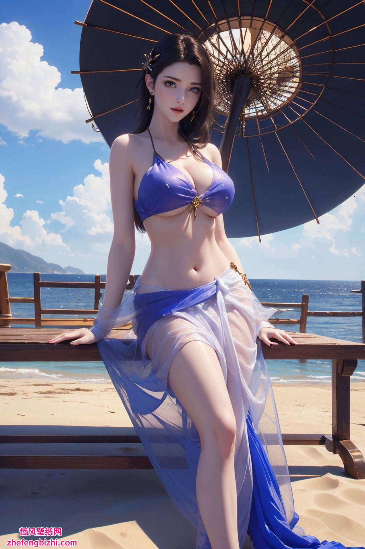 蝶戴面纱的4K超清壁纸细腻的画面质感