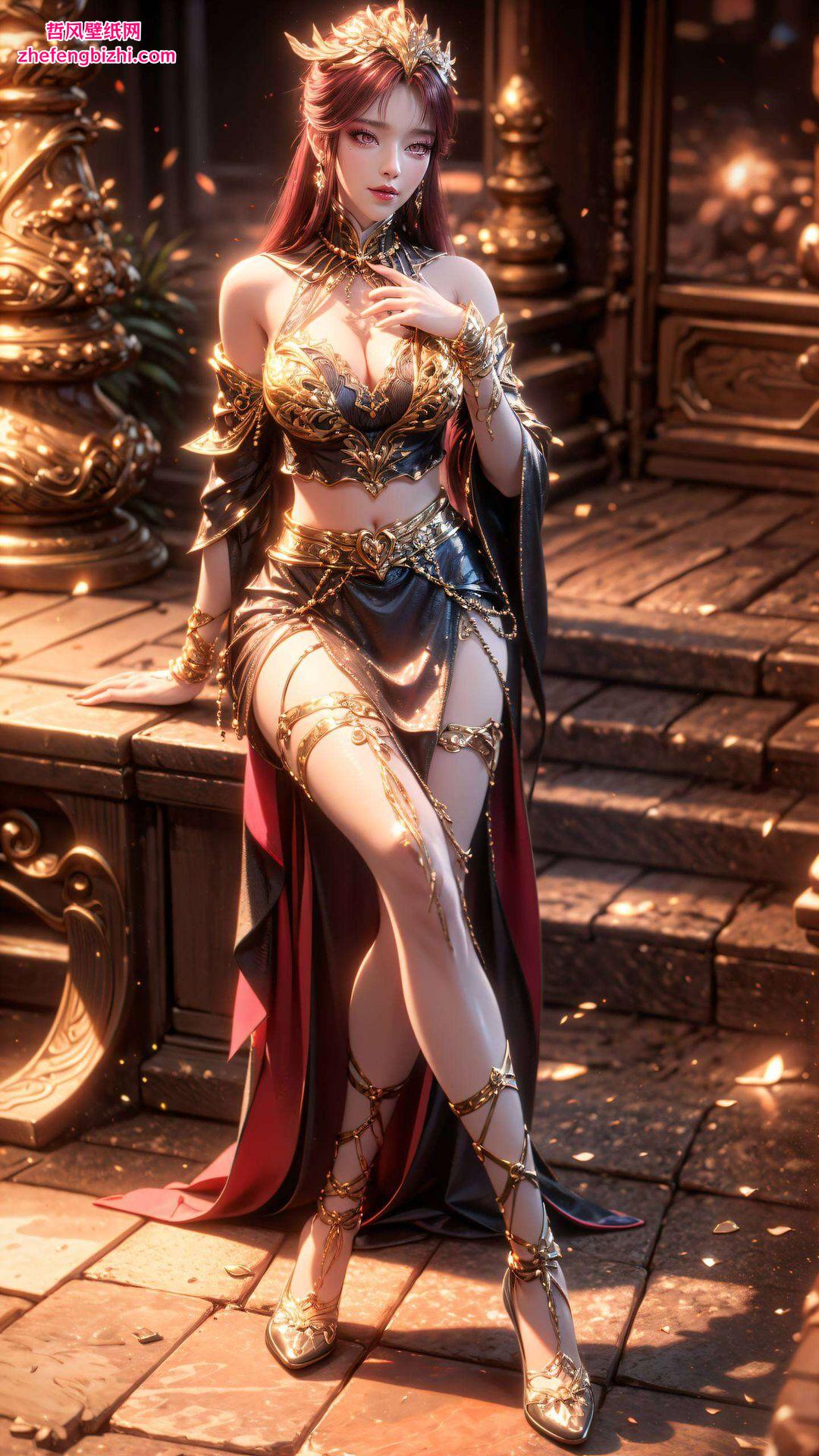 冷艳之美绽放几何电脑国漫风！这位国漫美女以独特Ins风壁纸毒血夫人第76集