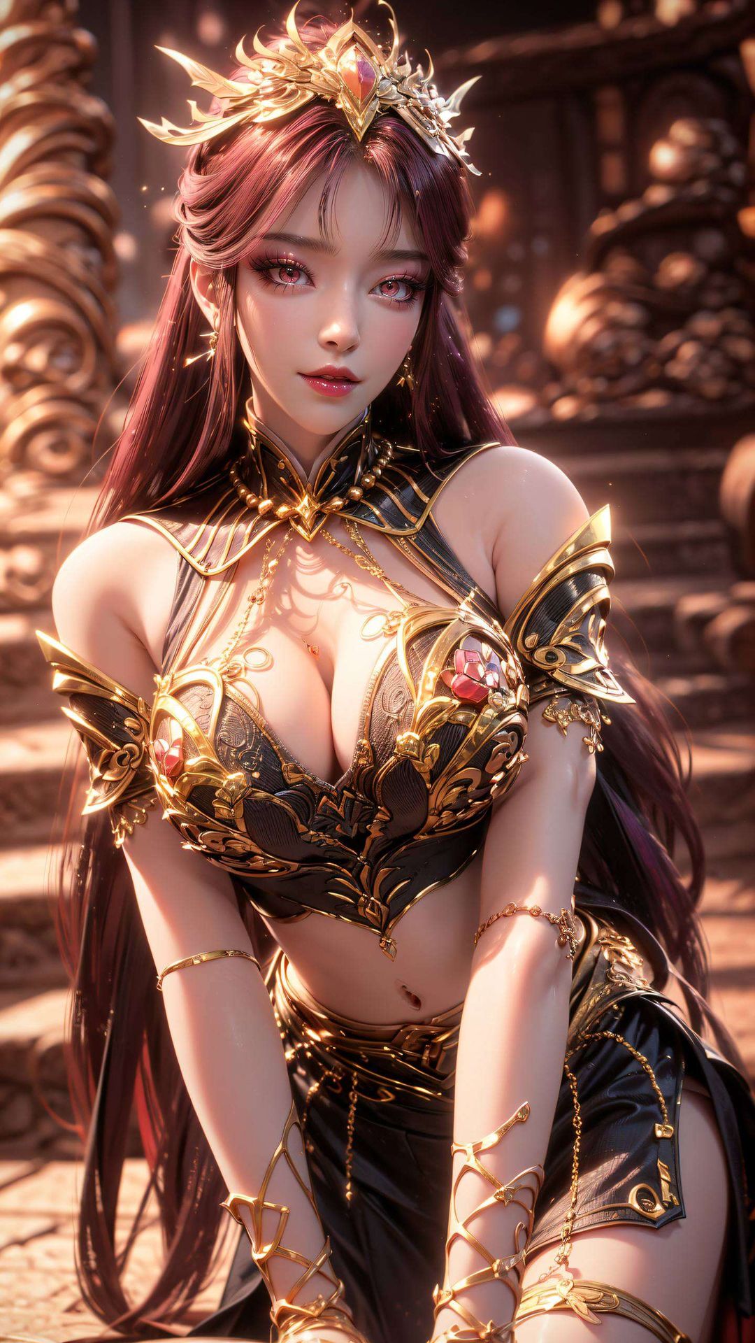 倾力打造全屏ai绘画动作素材细腻笔触与浓郁色彩交织