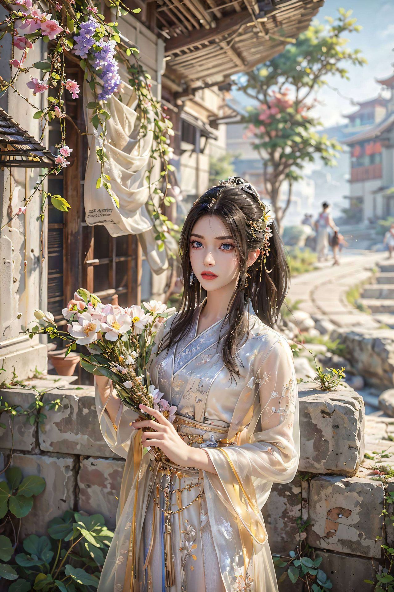 都是对美的极致追求方清雪如梦似幻的身影跃然纸上
