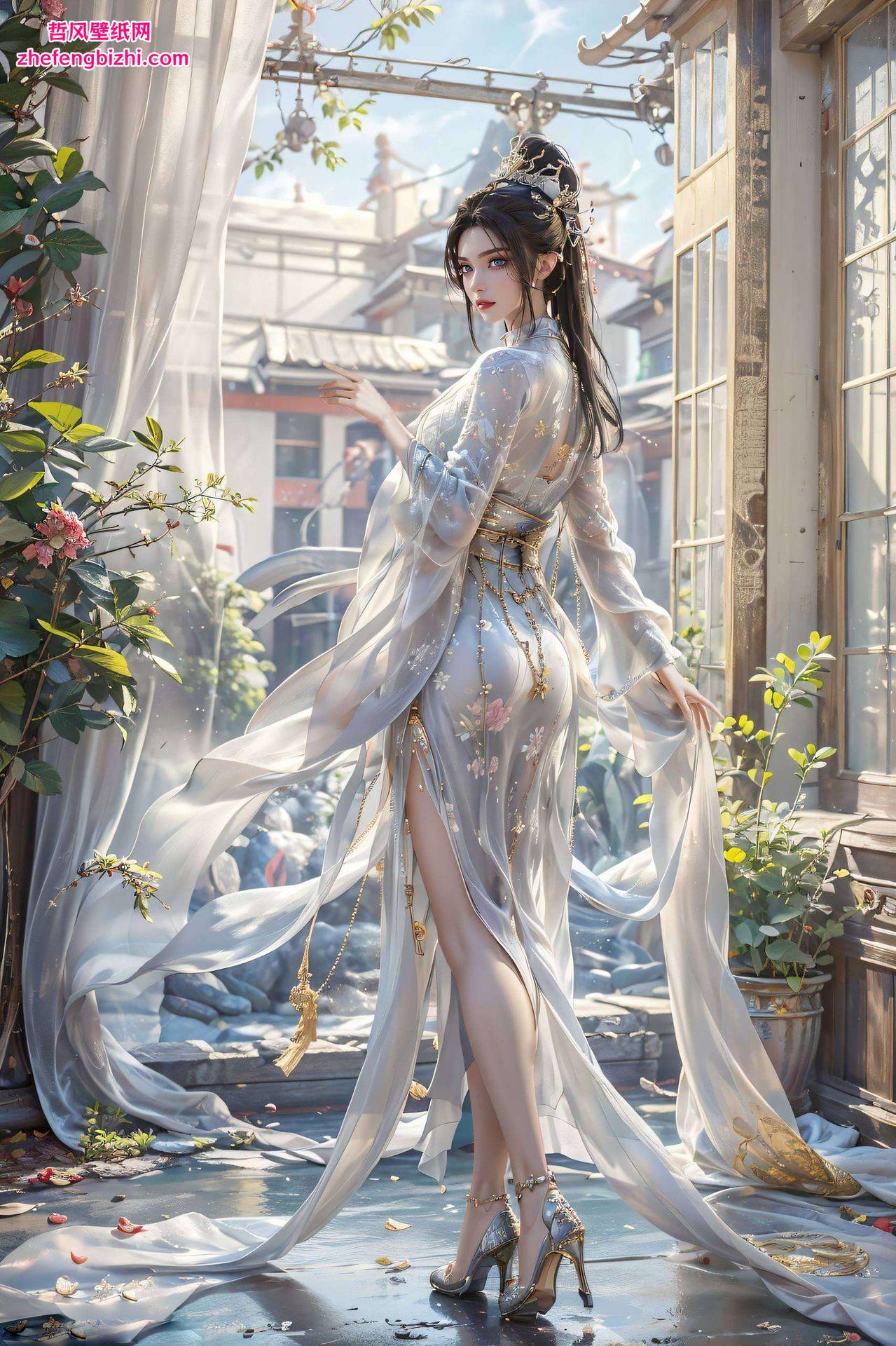 清雪眼神略带忧伤却又不失灵动