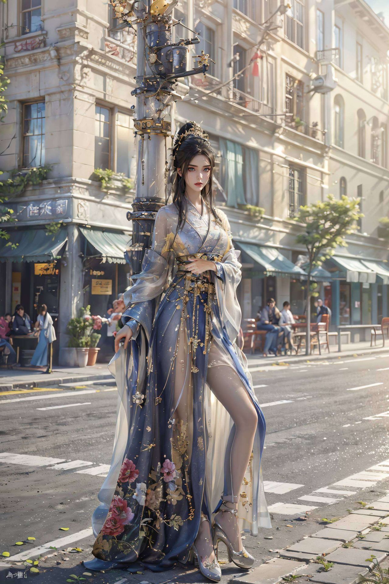 细腻笔触勾勒出方清雪的柔美风姿感受方清雪的独特魅力