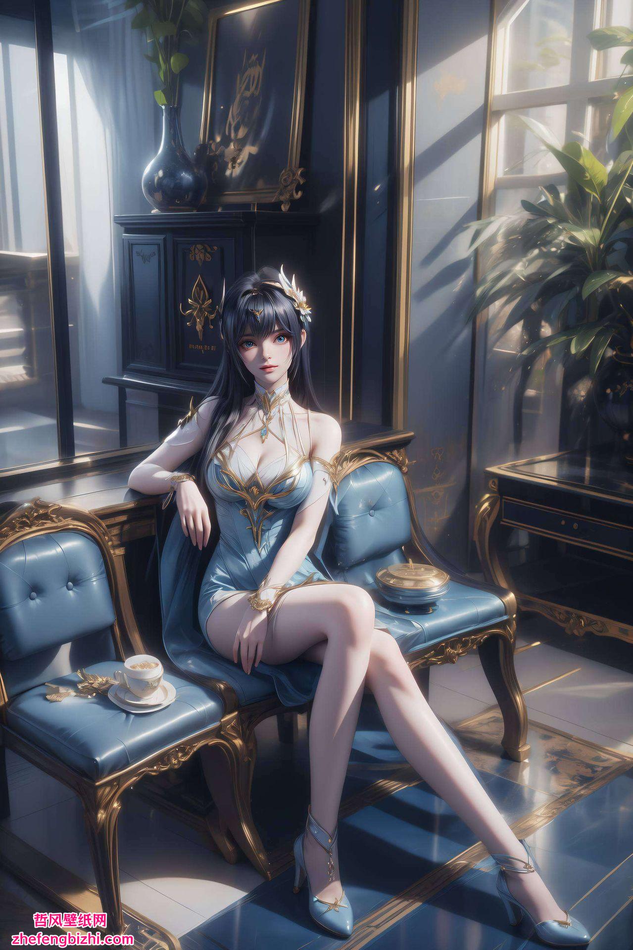 这款1080P高清壁纸将带你领略古风美女枫玲儿的绝世风采横版设计