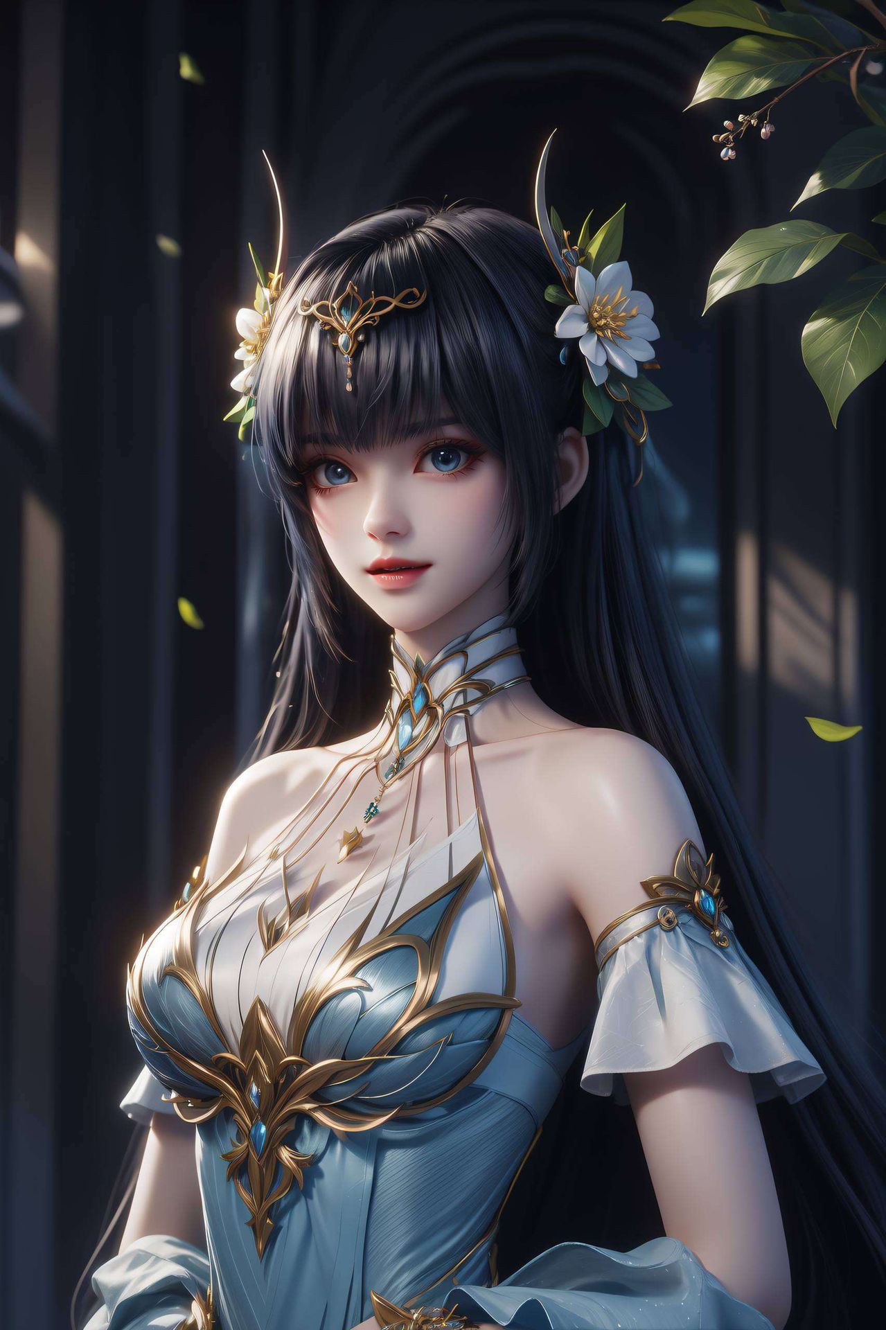 细腻描绘出AI美女的每一个细节国漫之美