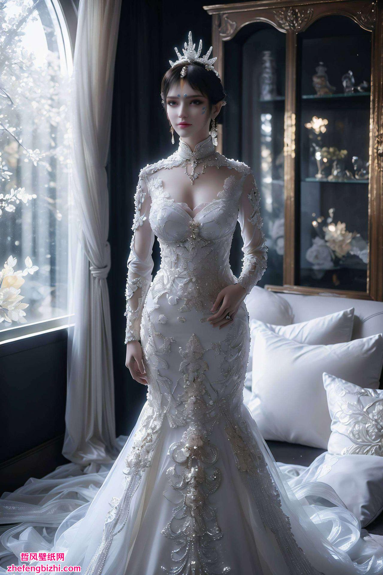 每一帧都捕捉到她独特的壁纸魅力宛如画中游