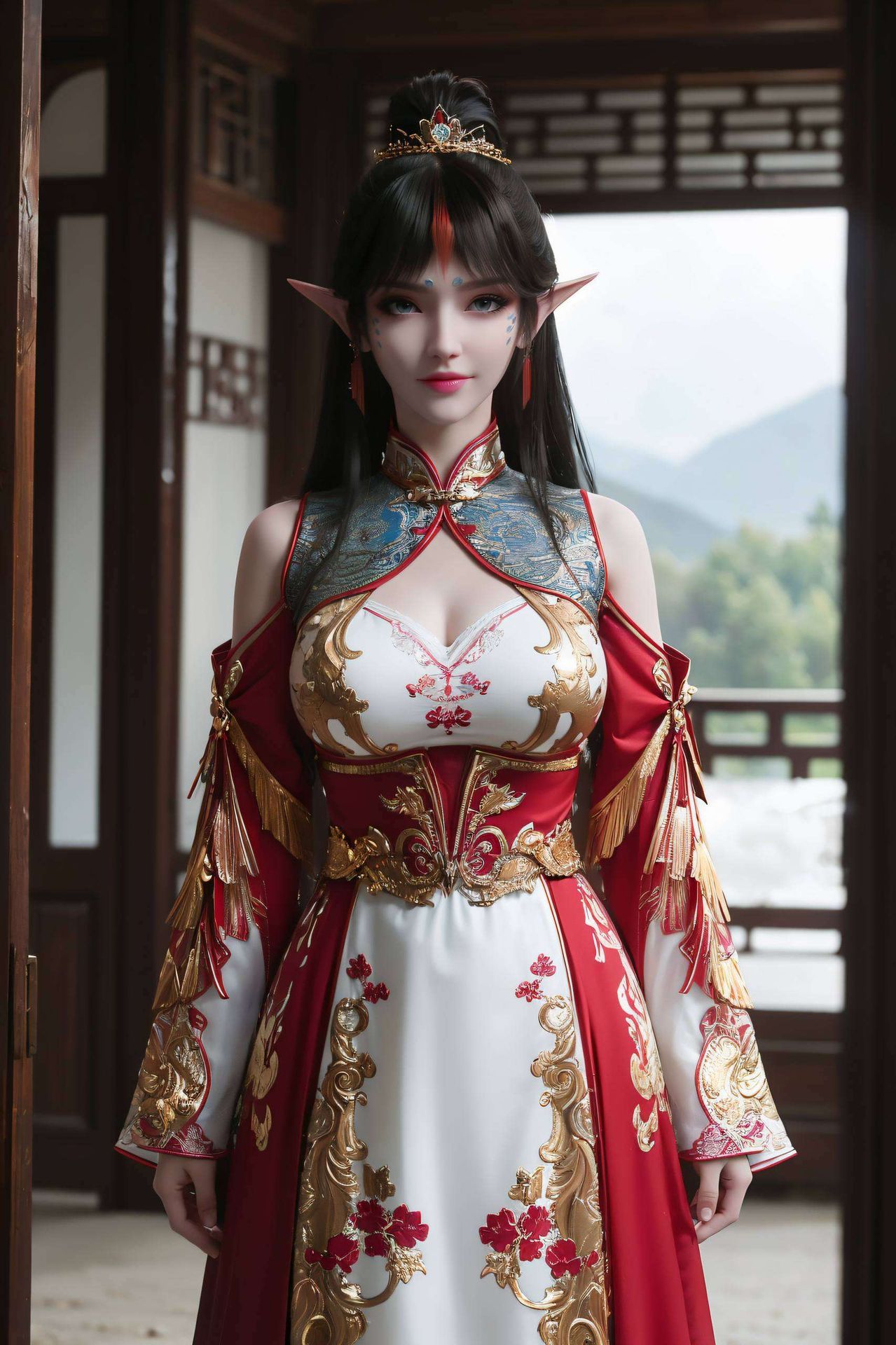 为你的手机带来一抹清新脱俗的浪漫气息以国漫女神凤清儿的婚纱照为灵感