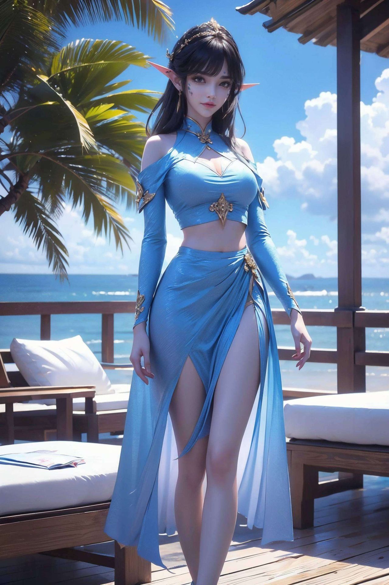 每一次挥舞剑锋这款全屏AI绘画动作素材